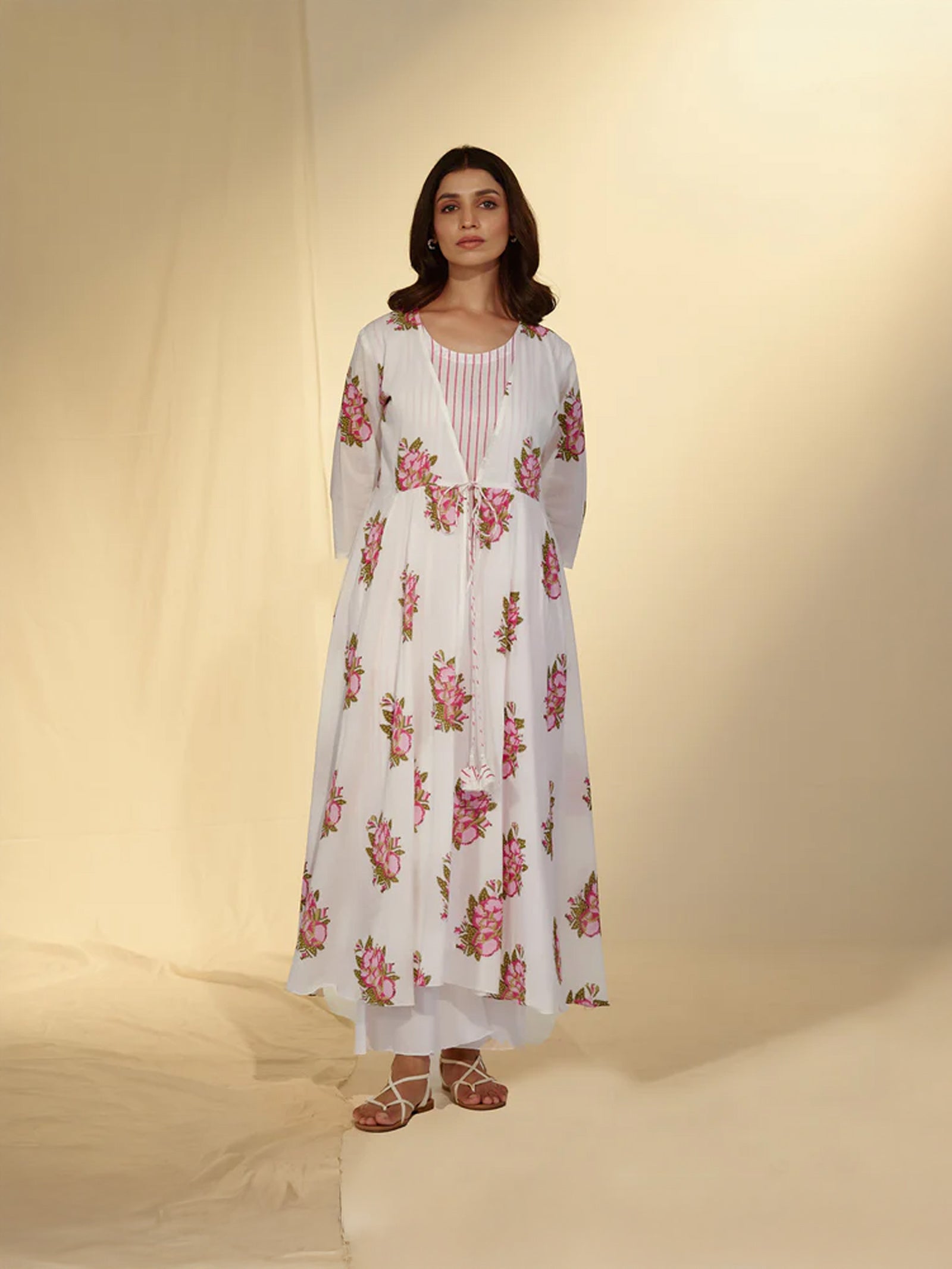 Cross Stitch Voile Kurta