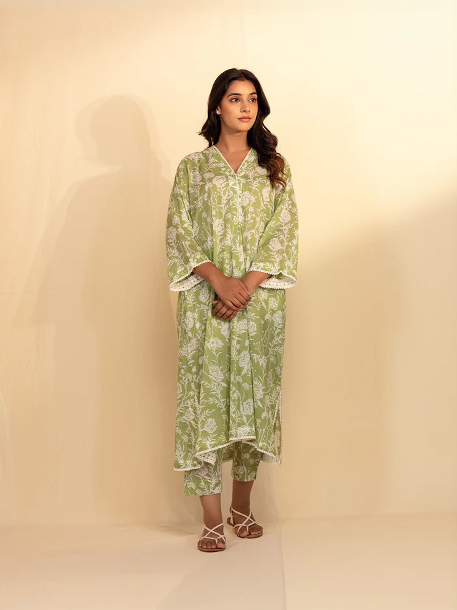 Fern Voile Twin Set (Set Of 2 Pcs)