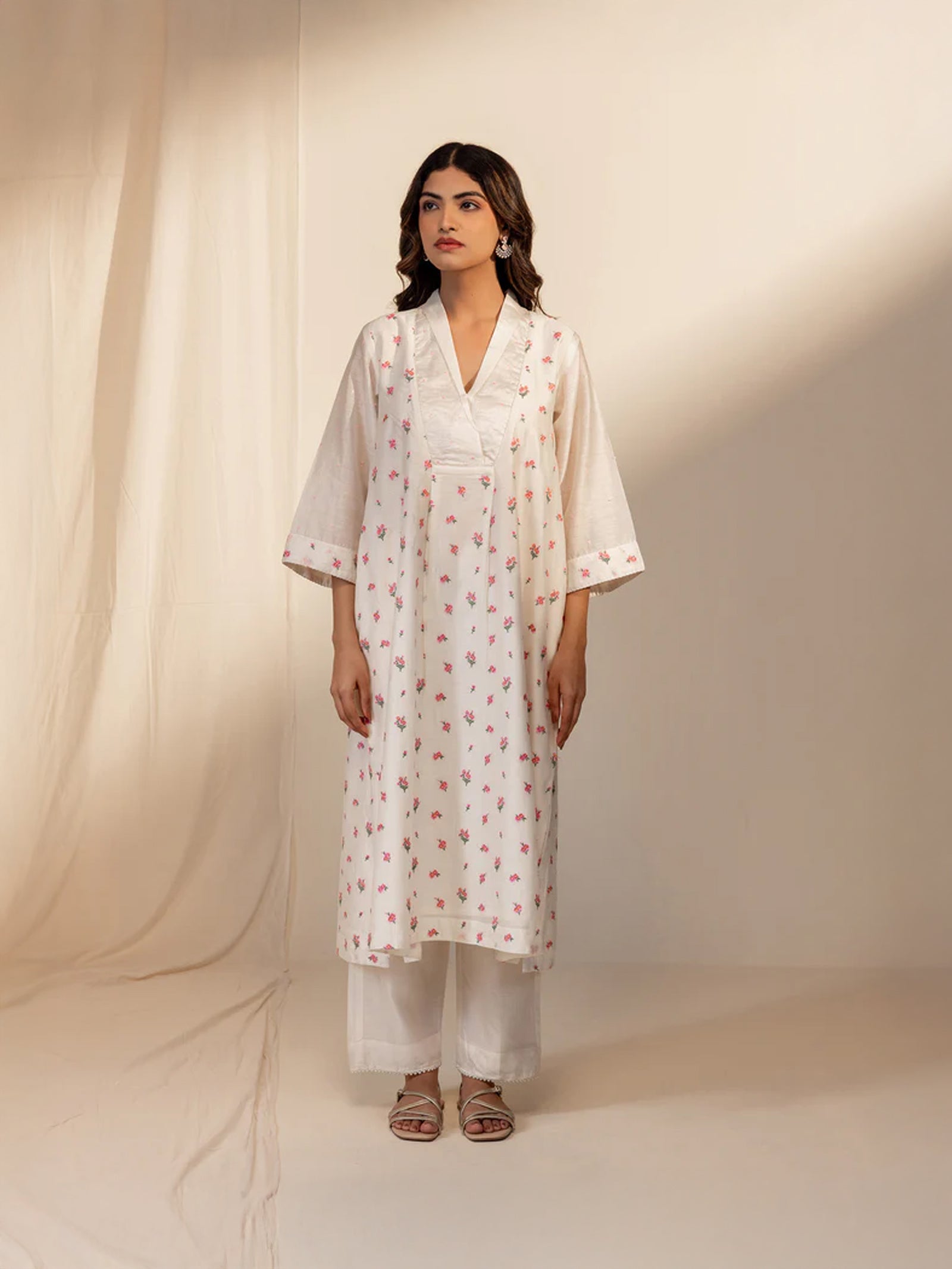 Ivory Garden Chanderi Kurta