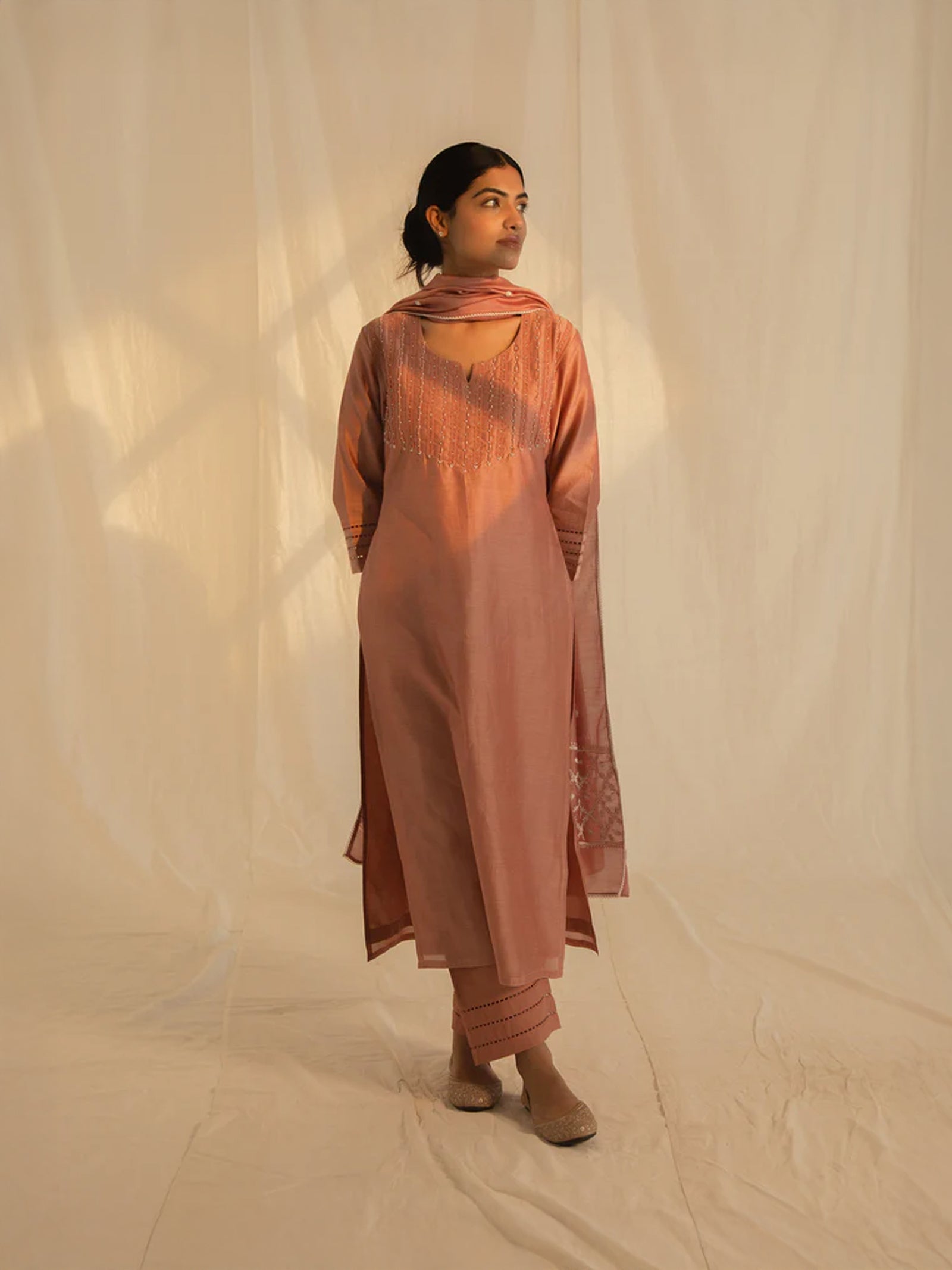 Nawabi Mausam Chanderi Kurta
