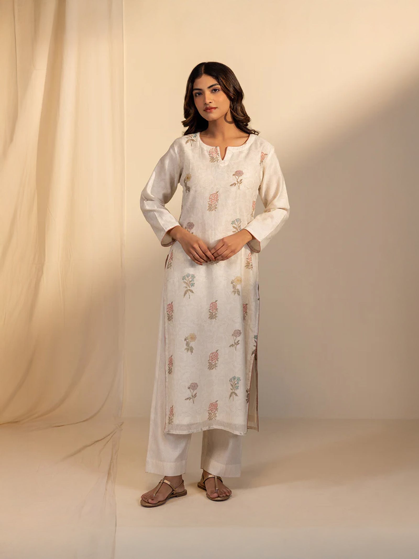 Razia Sultan Chanderi Kurta