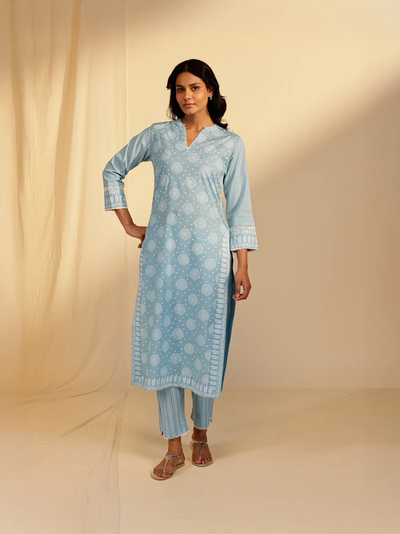 Spin Wheel Cotton Kurta