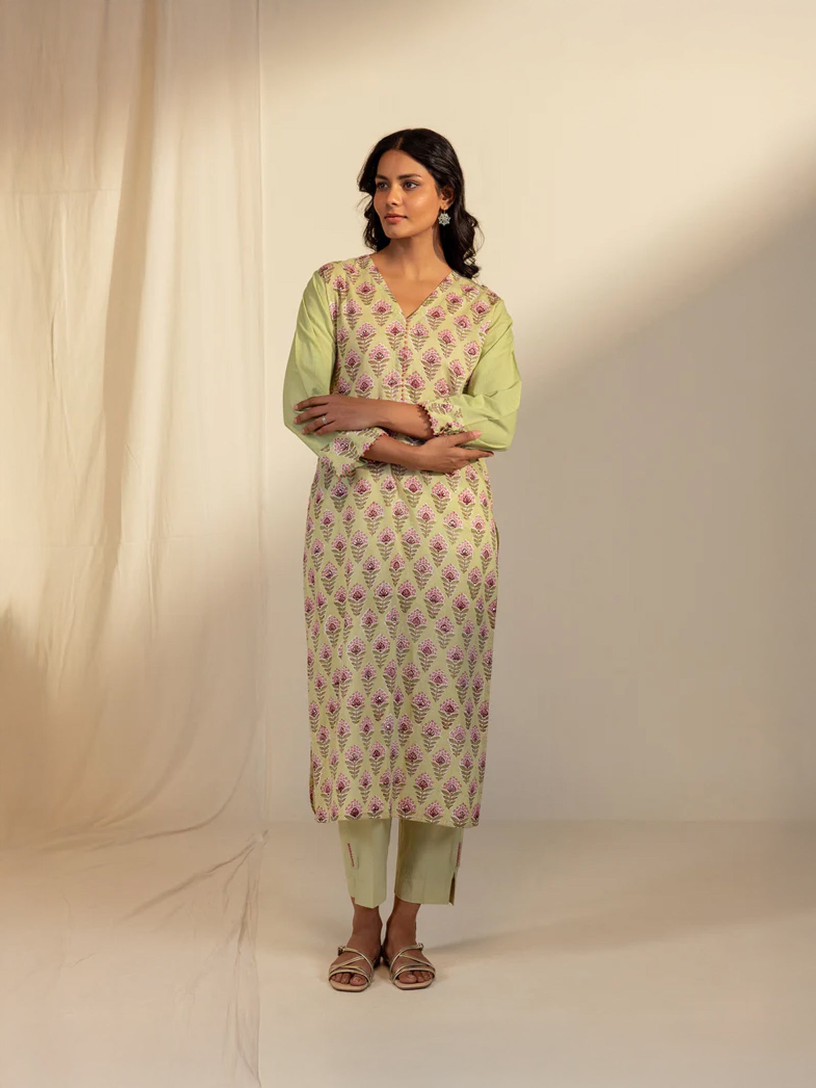 Tahiti Island Voile Kurta