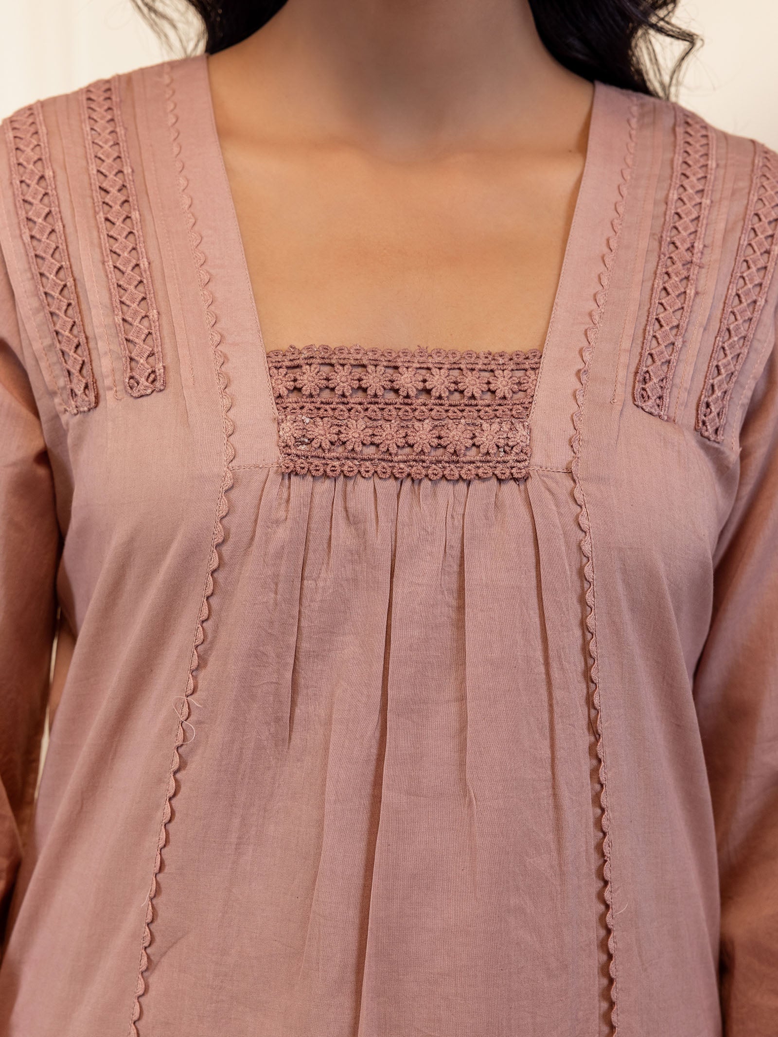 Bold And Beautiful Voile Kurta - (Plain)