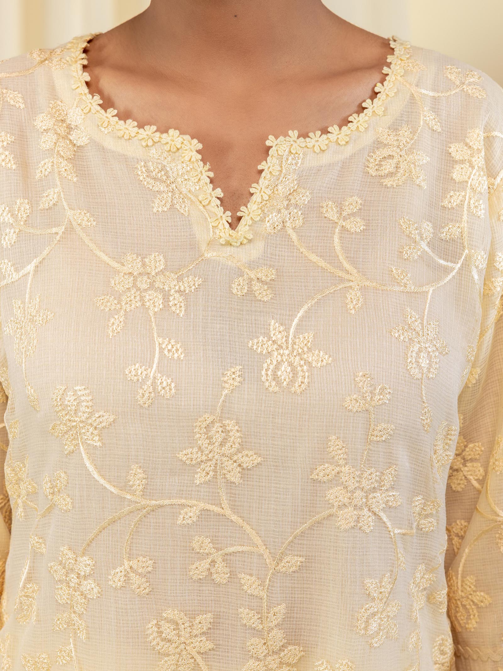 Kota Jaal Lemon Kurta