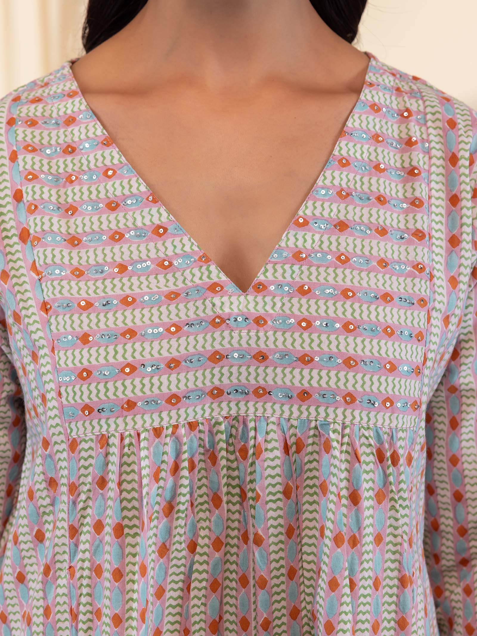 Rust Stone Cotton Kurta