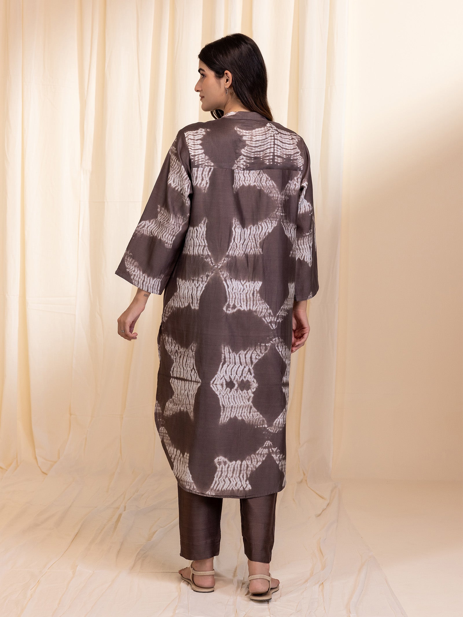 Muddy Waves Chanderi Kurta