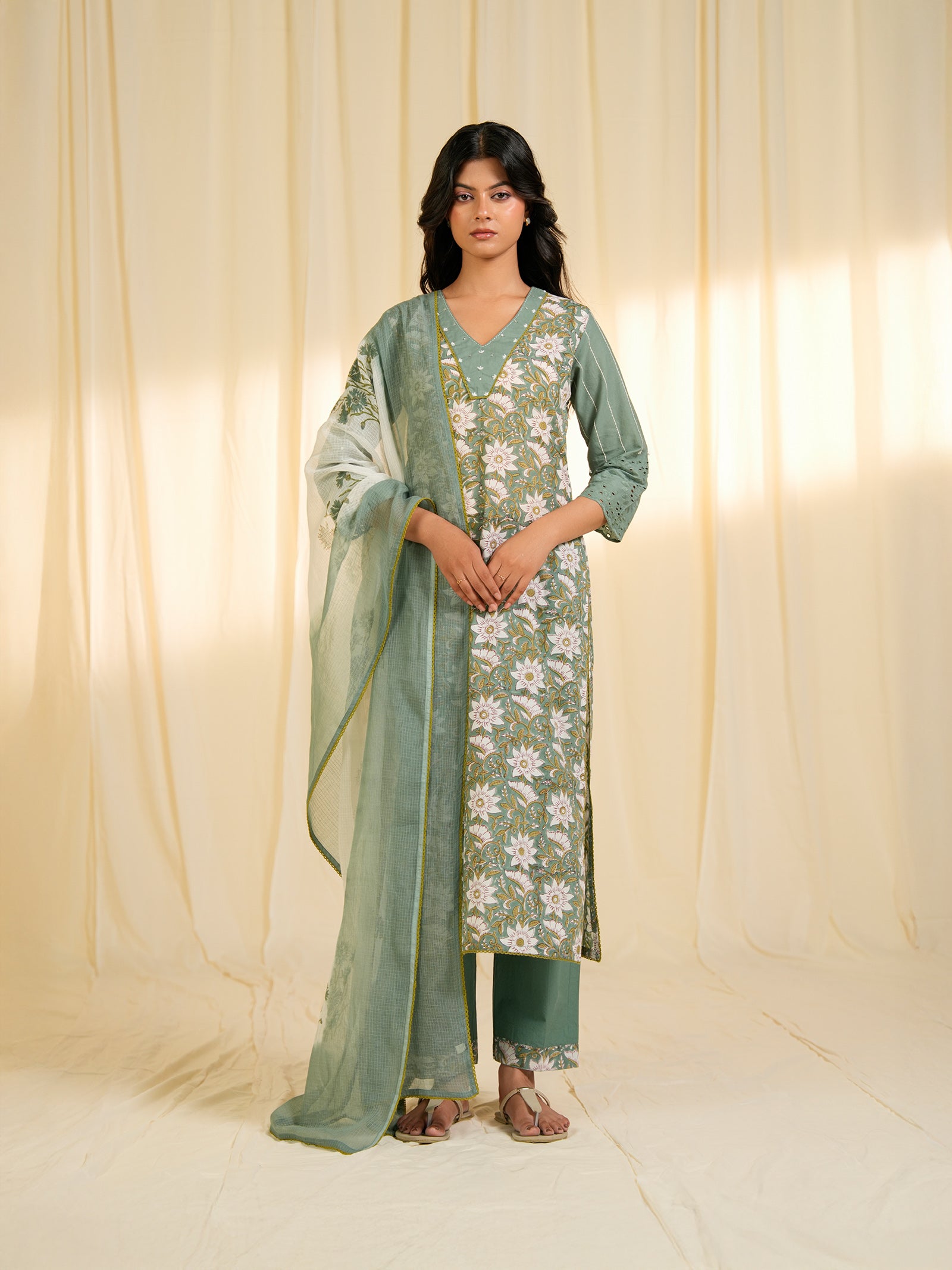 Kala Ghoda Greens Cotton Kurta