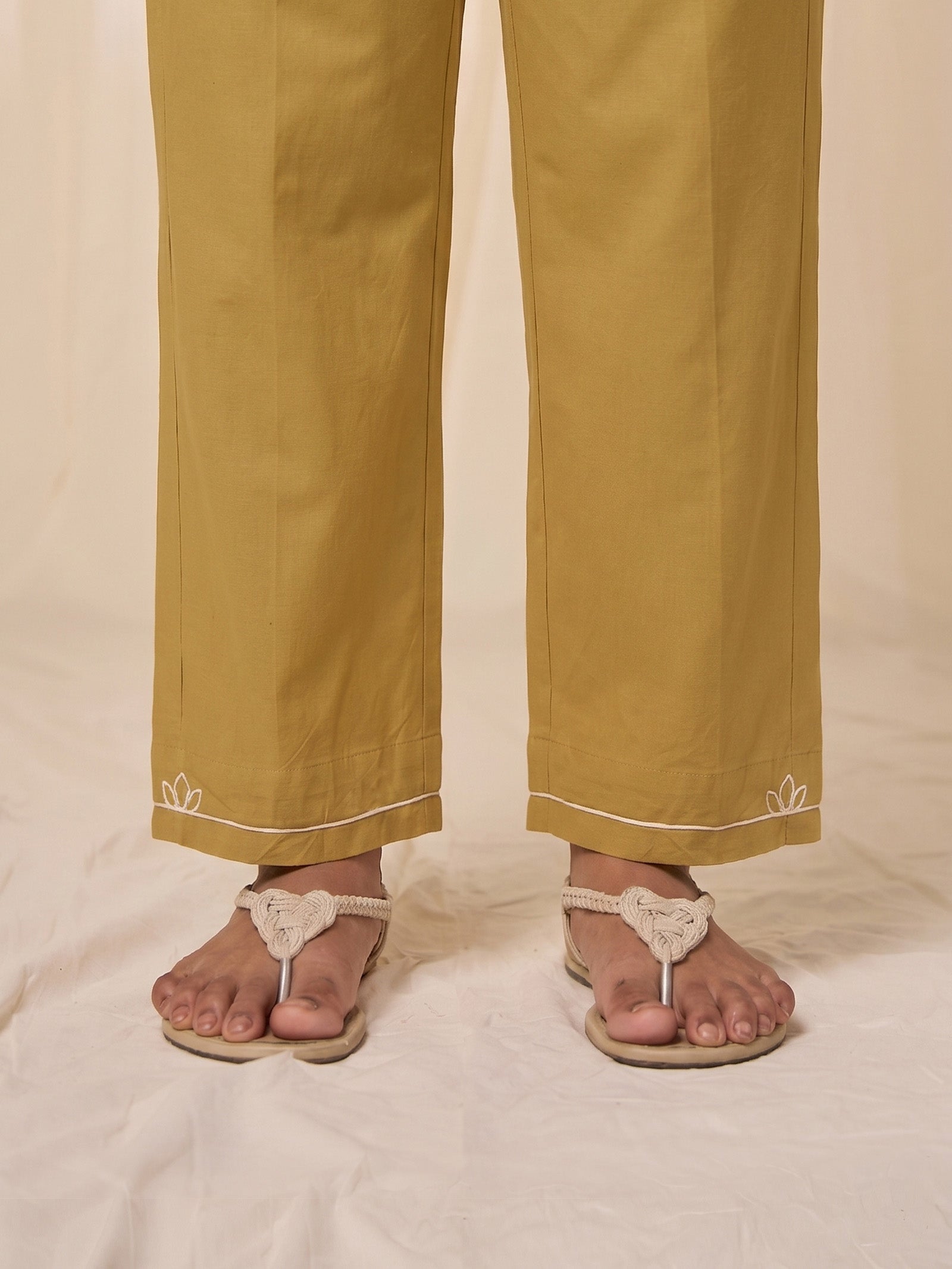 Kamal Cotton Straight Pants