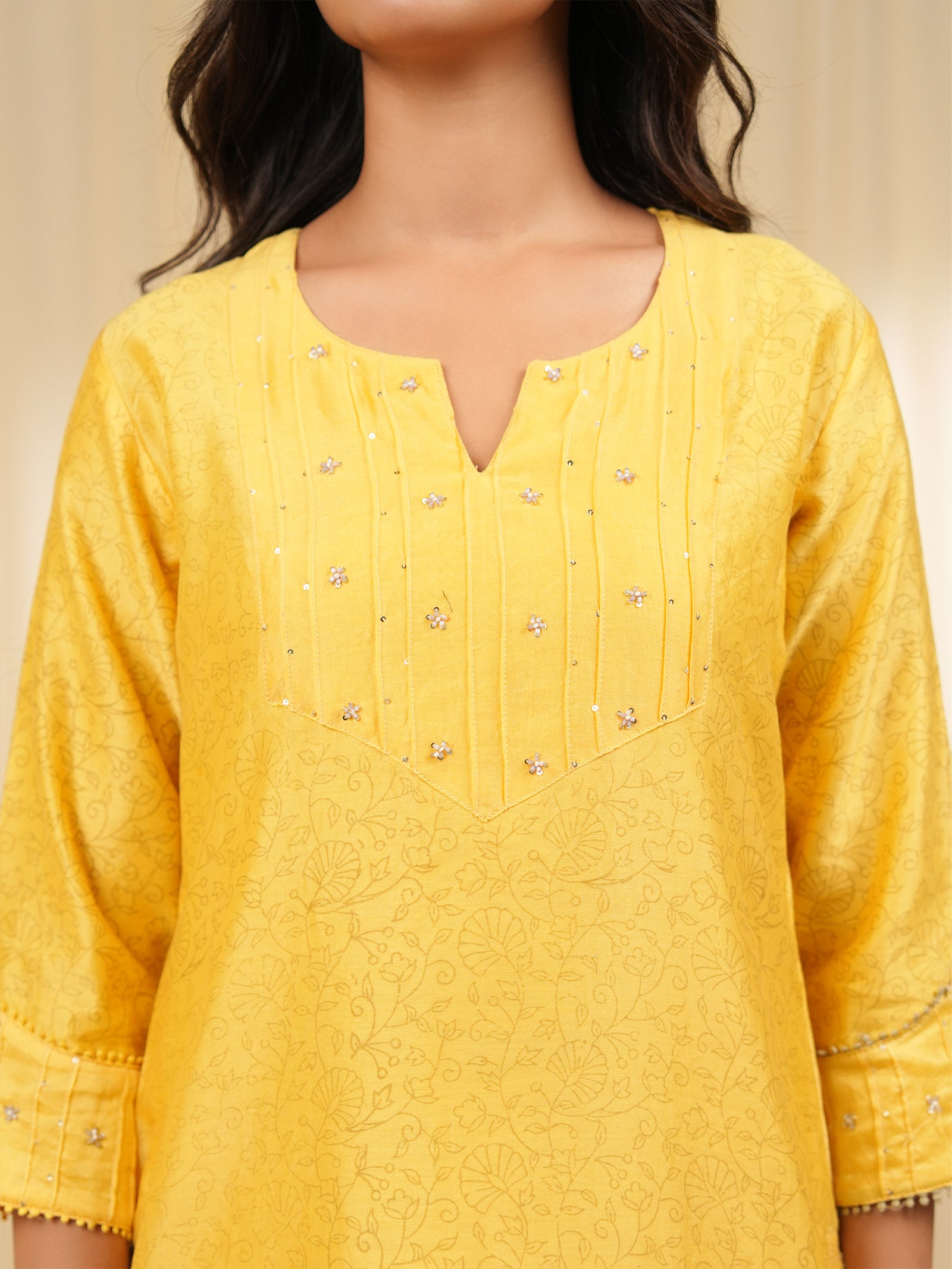 Kanak Chanderi Kurta