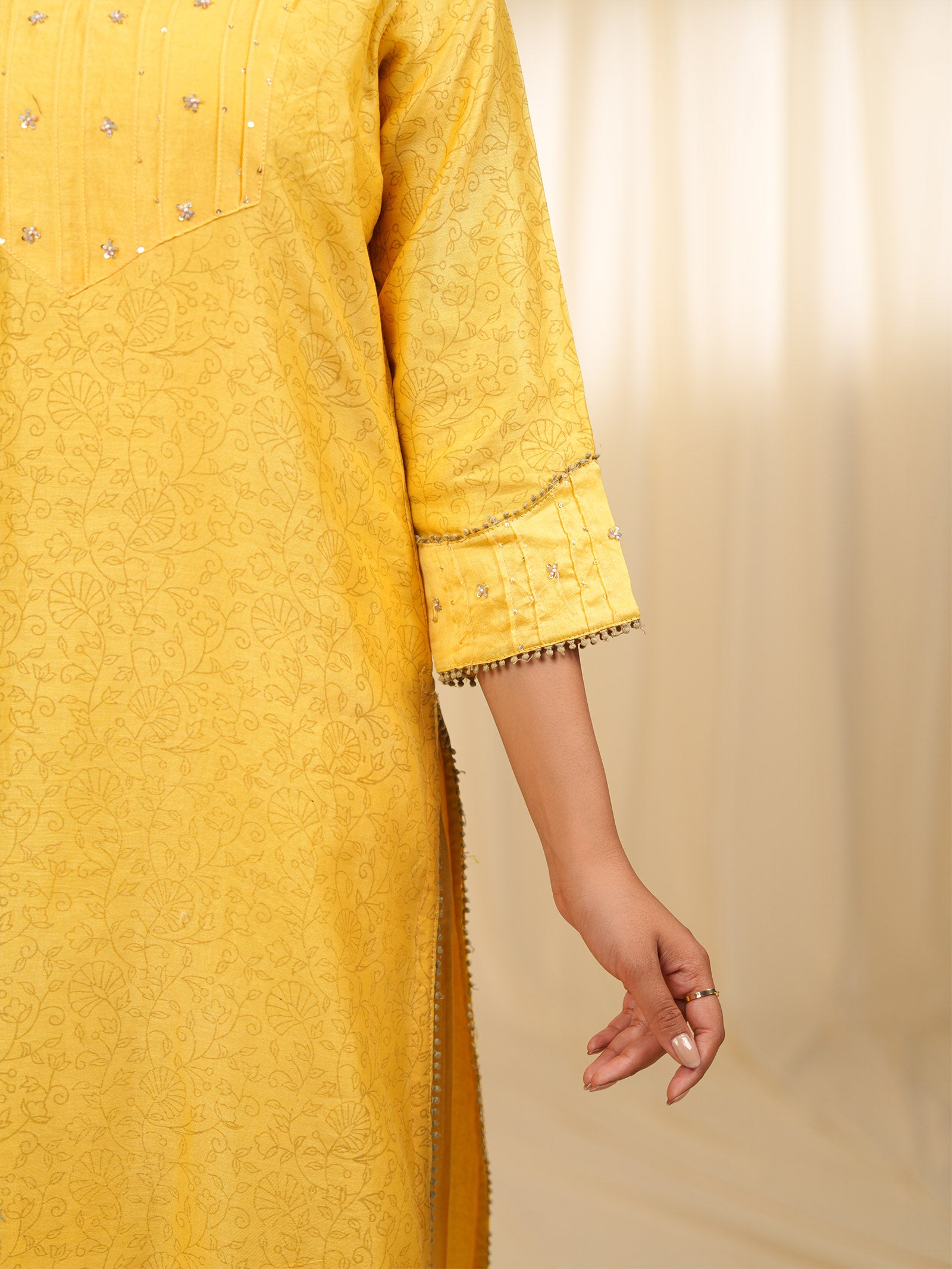 Kanak Chanderi Kurta