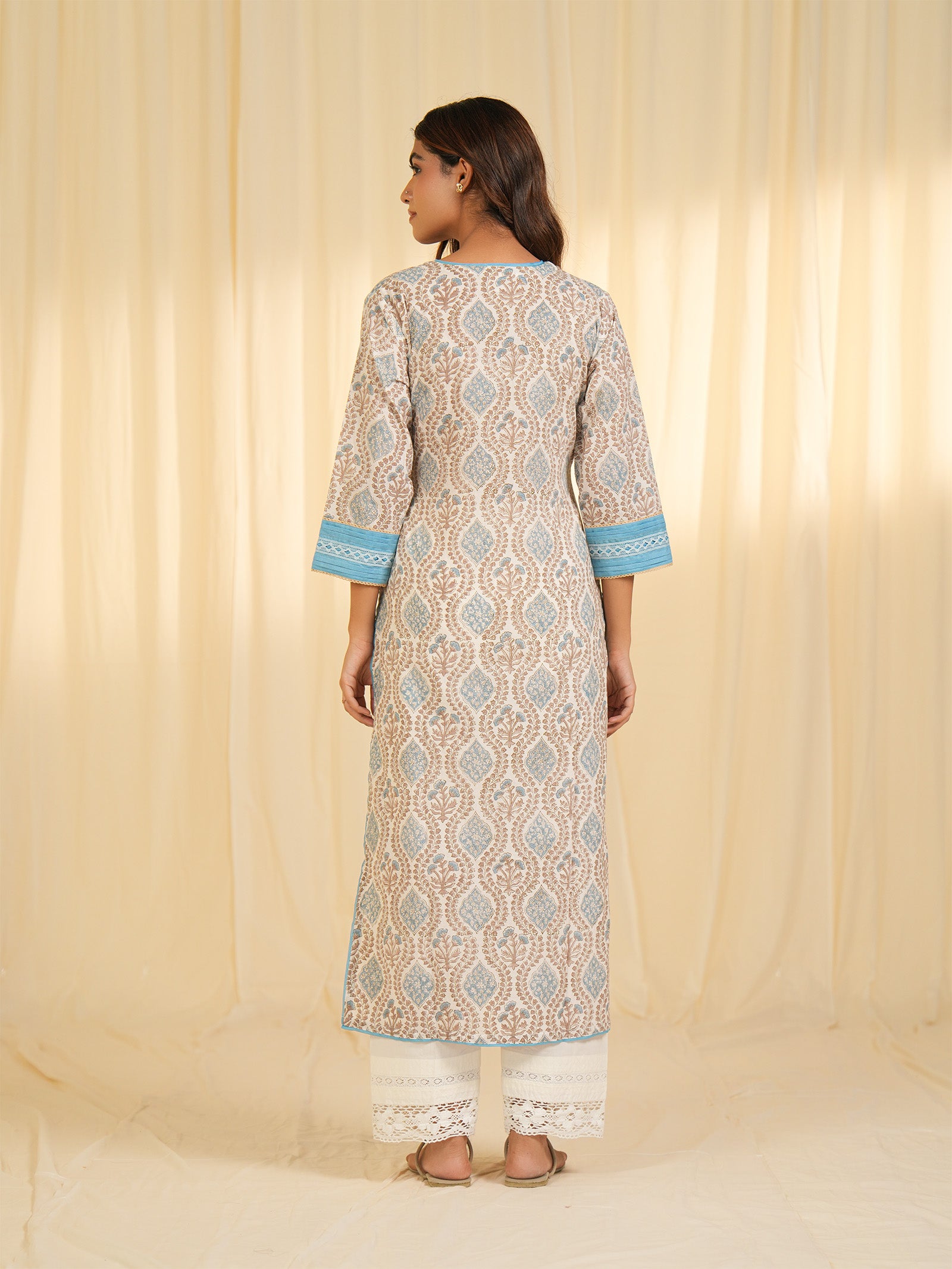 Kundan Cotton Kurta