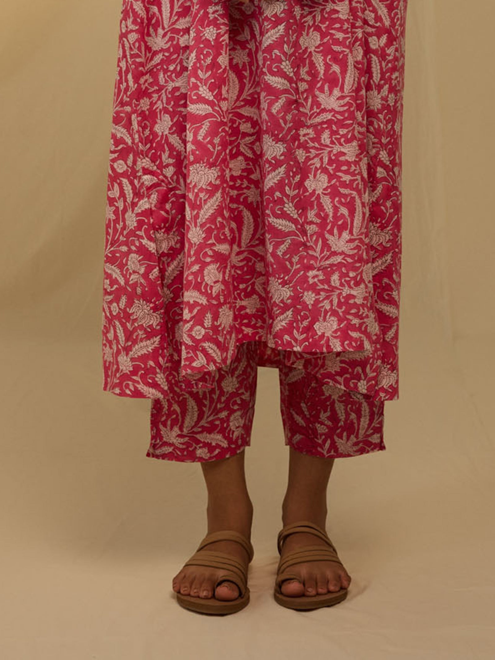 Lady In Pink Voile Seriously Short Pants