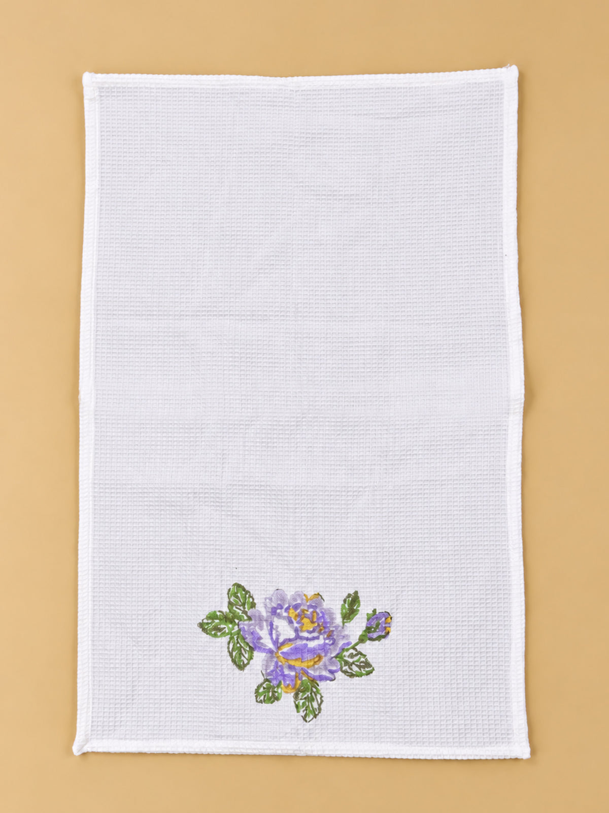Lavender Rose Waffle Hand Towel (Set Of 2)