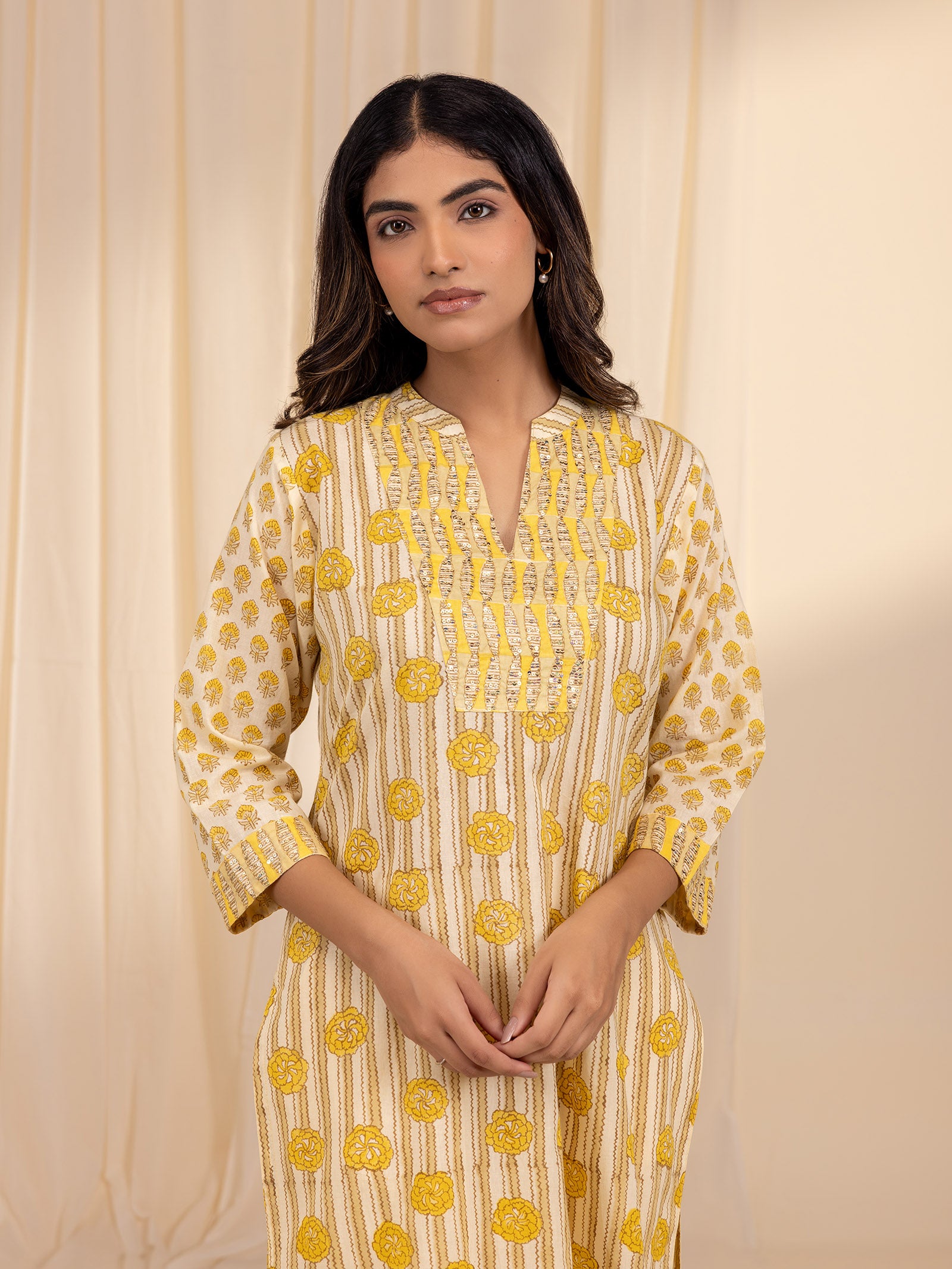Lemon Sorbet Cotton Kurta