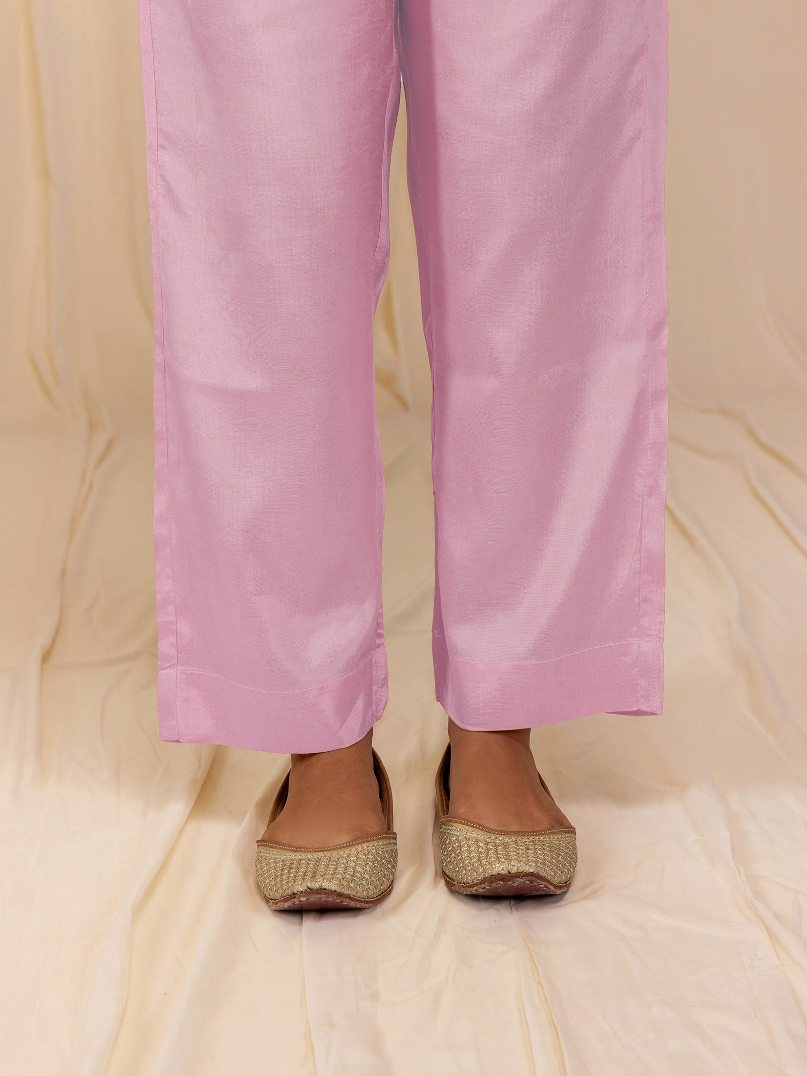 Naturals Lilac Bamboo Silk Straight Pants