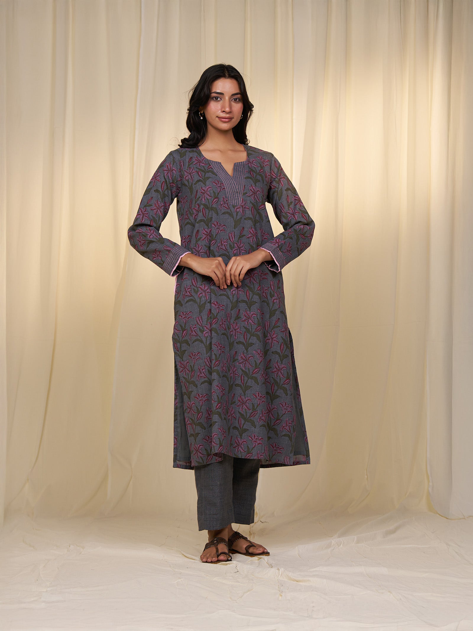 Lilies Wool Kurta