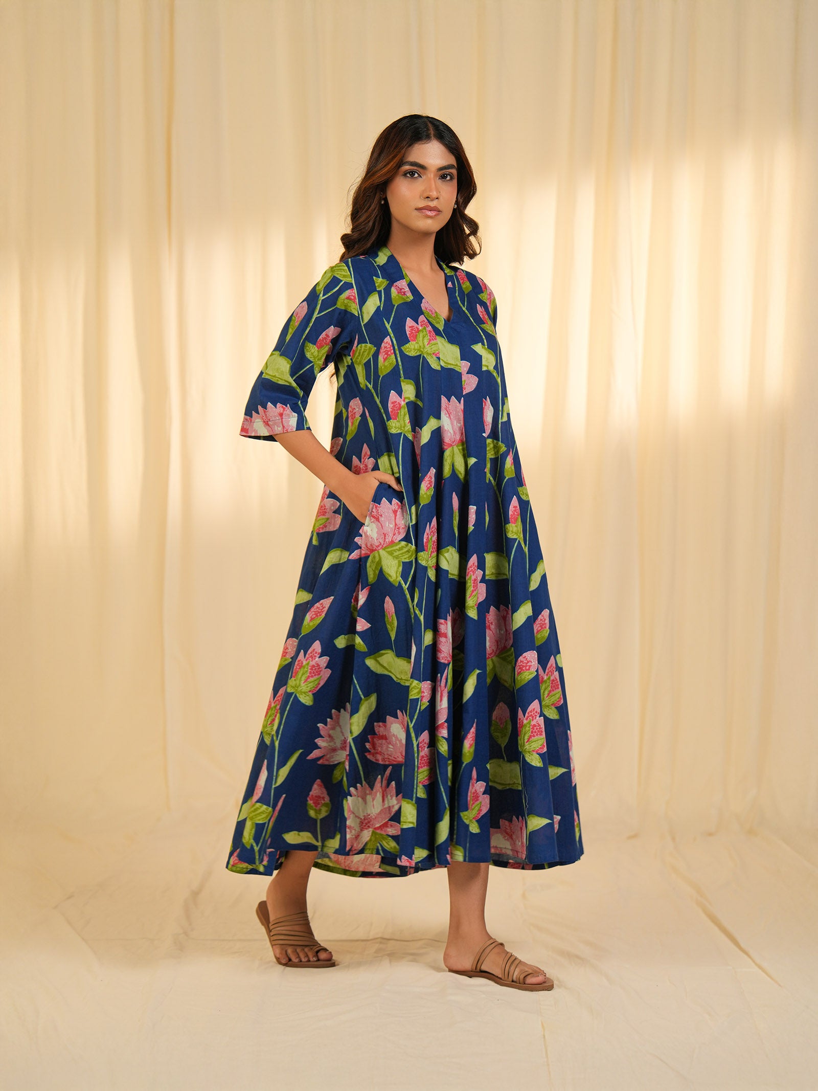 Lotus Royale Cotton Dress