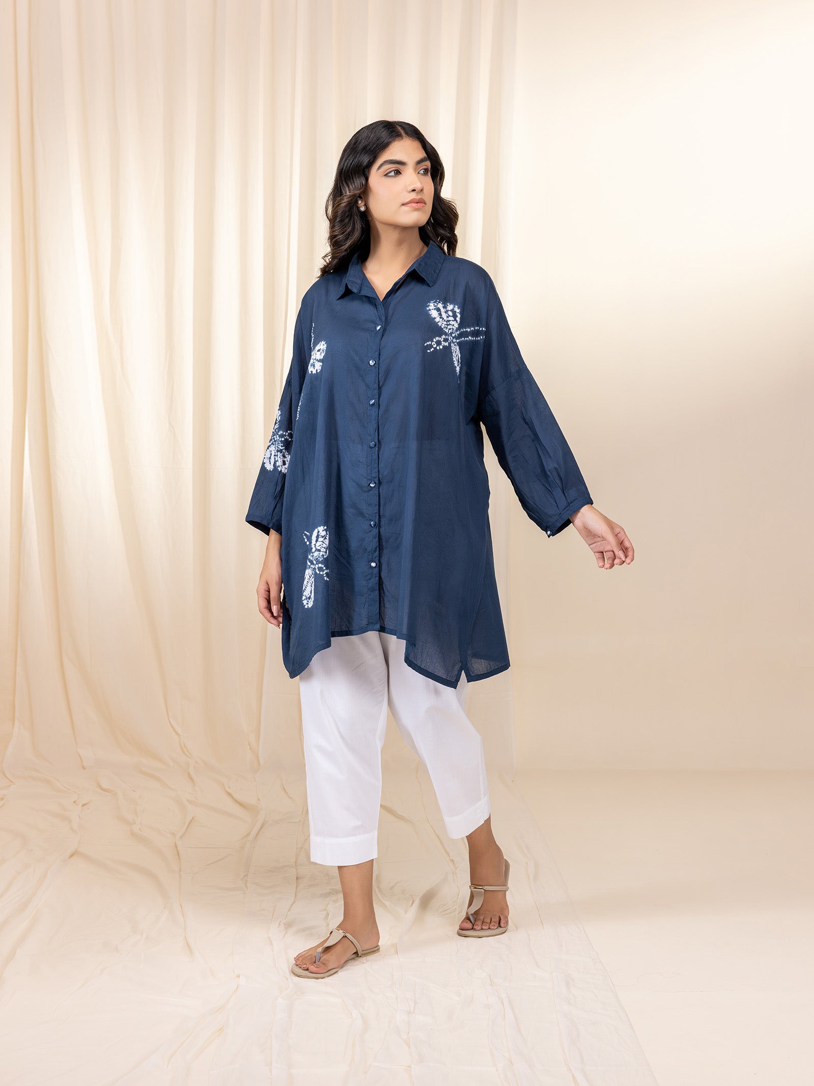 Madras Voile Shirt - Dragonfly