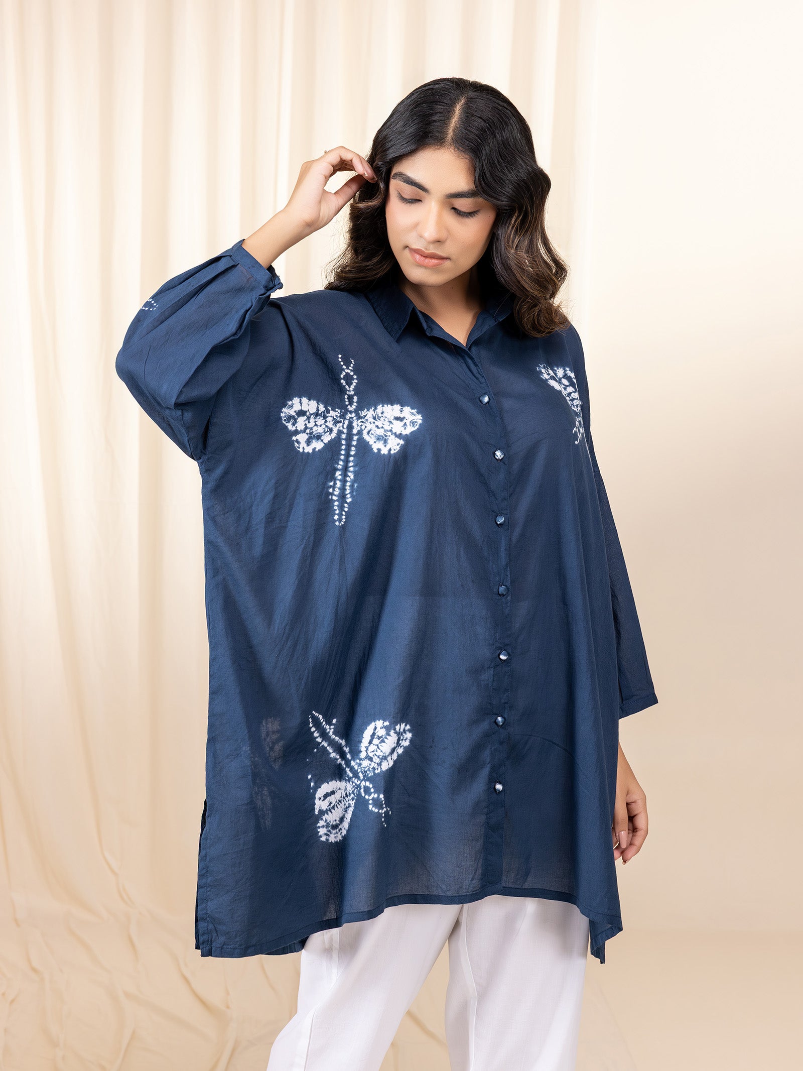 Madras Voile Shirt - Dragonfly
