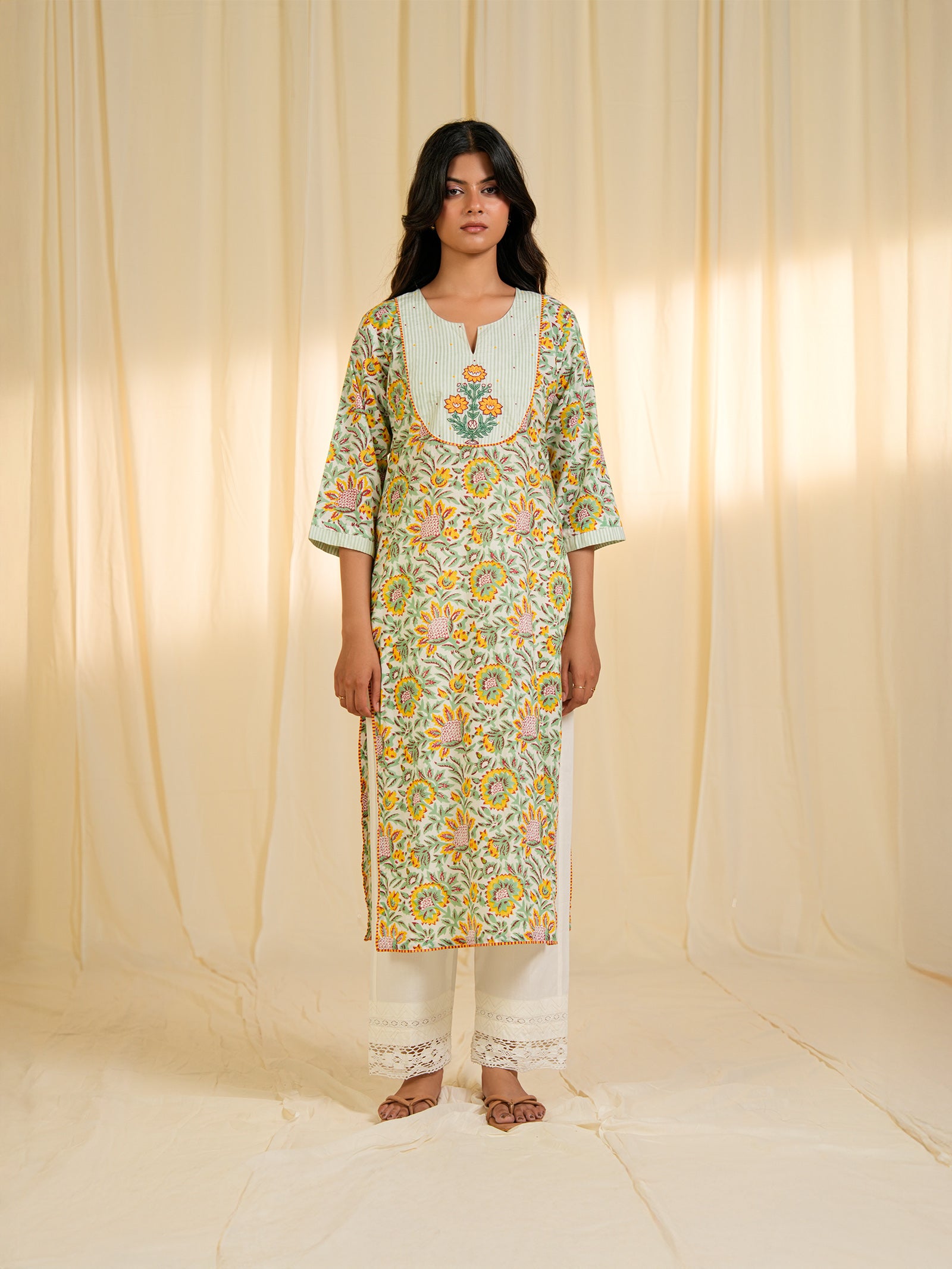Mango Bite Cotton Kurta
