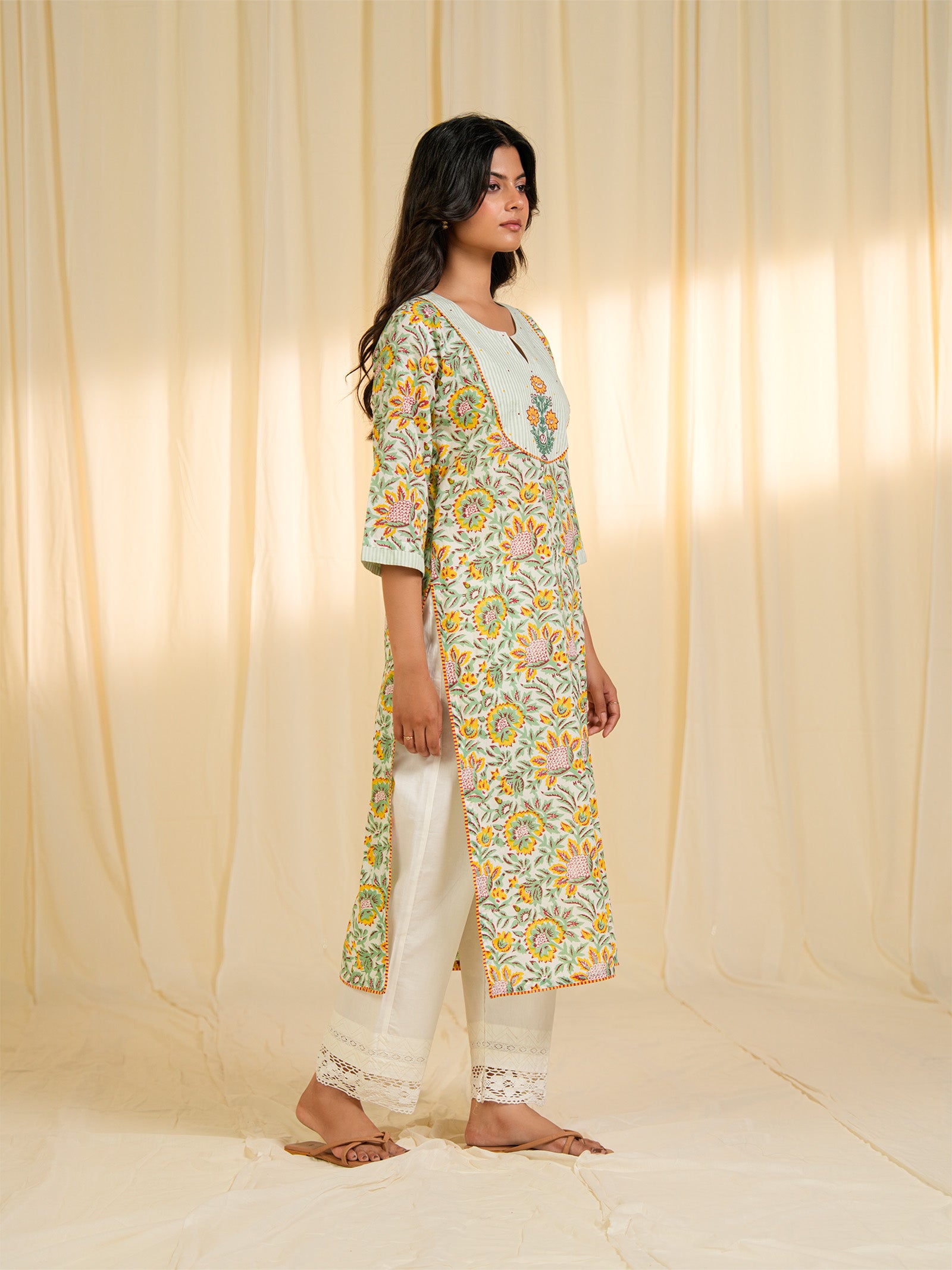 Mango Bite Cotton Kurta