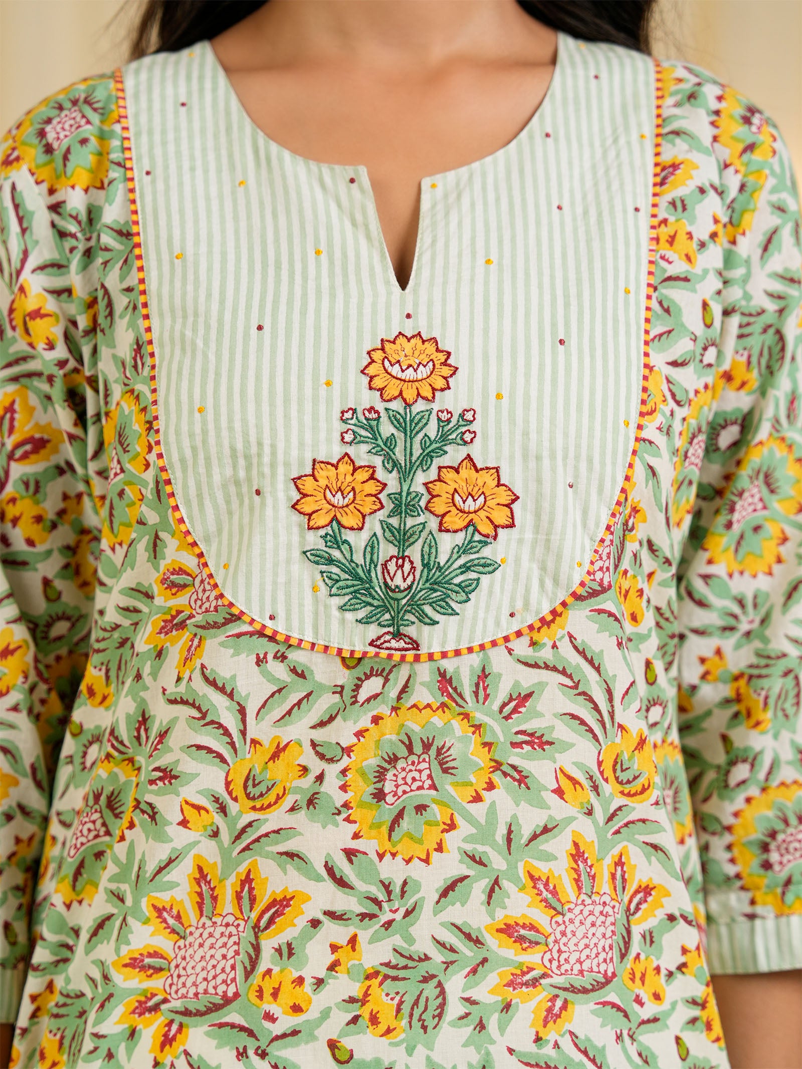Mango Bite Cotton Kurta