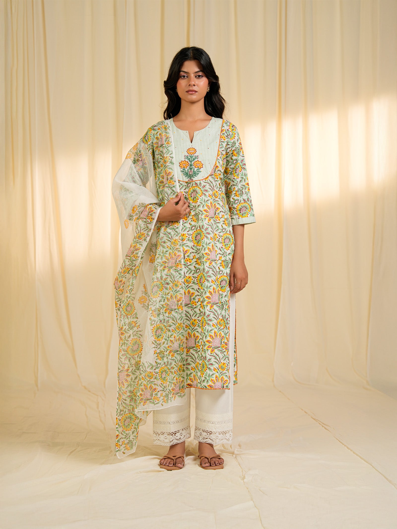 Mango Bite Cotton Kurta