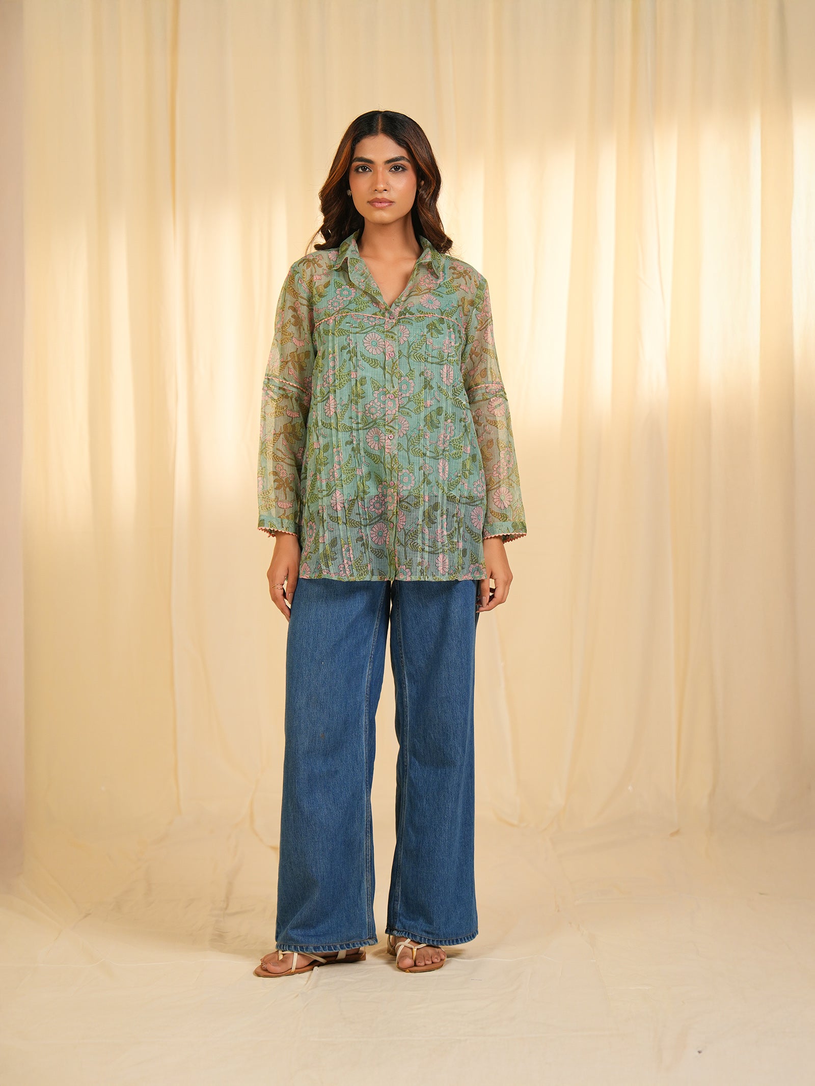 Marais Bloom Kota Doria Shirt (Set of 2)