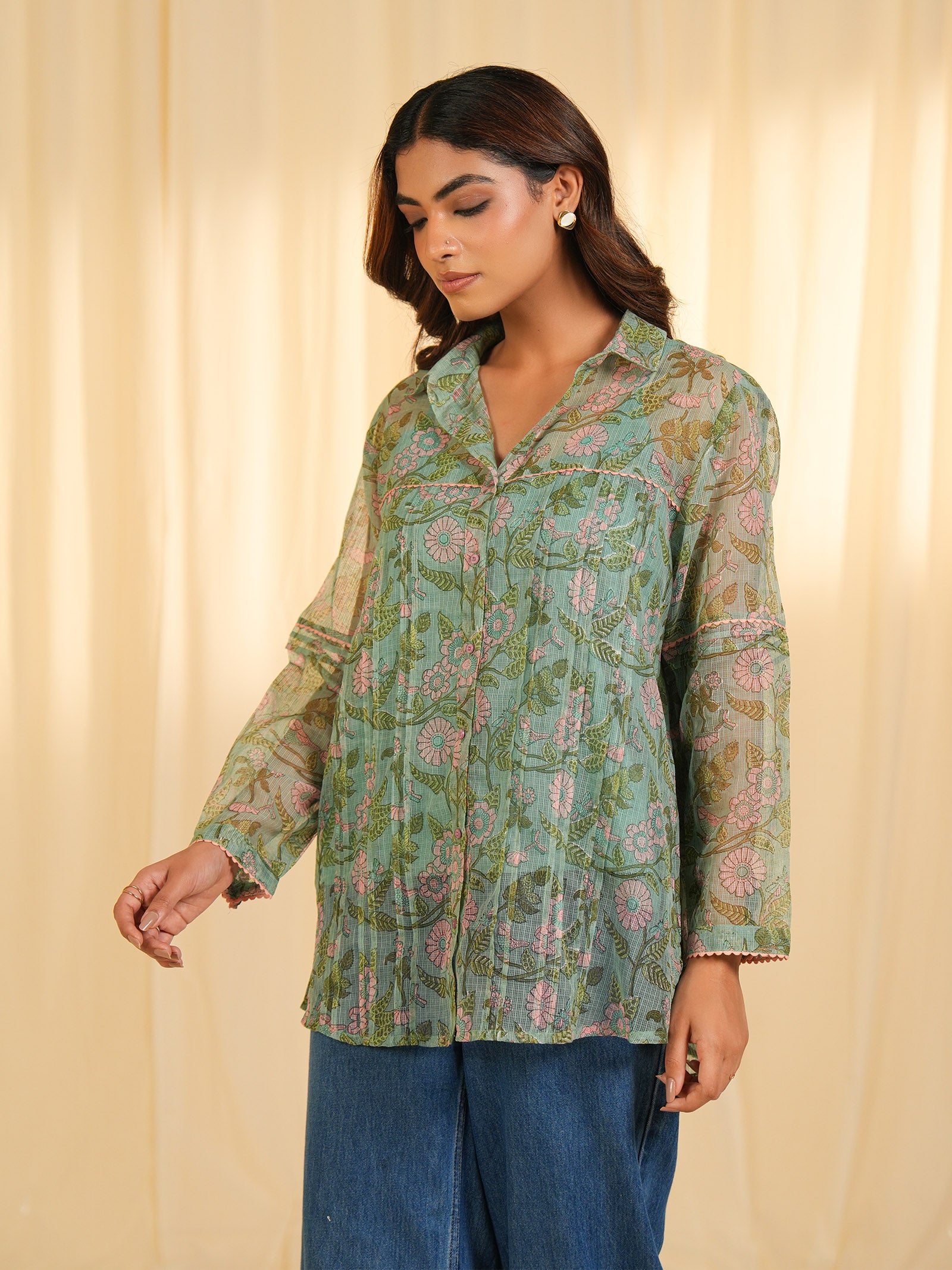 Marais Bloom Kota Doria Shirt (Set of 2)