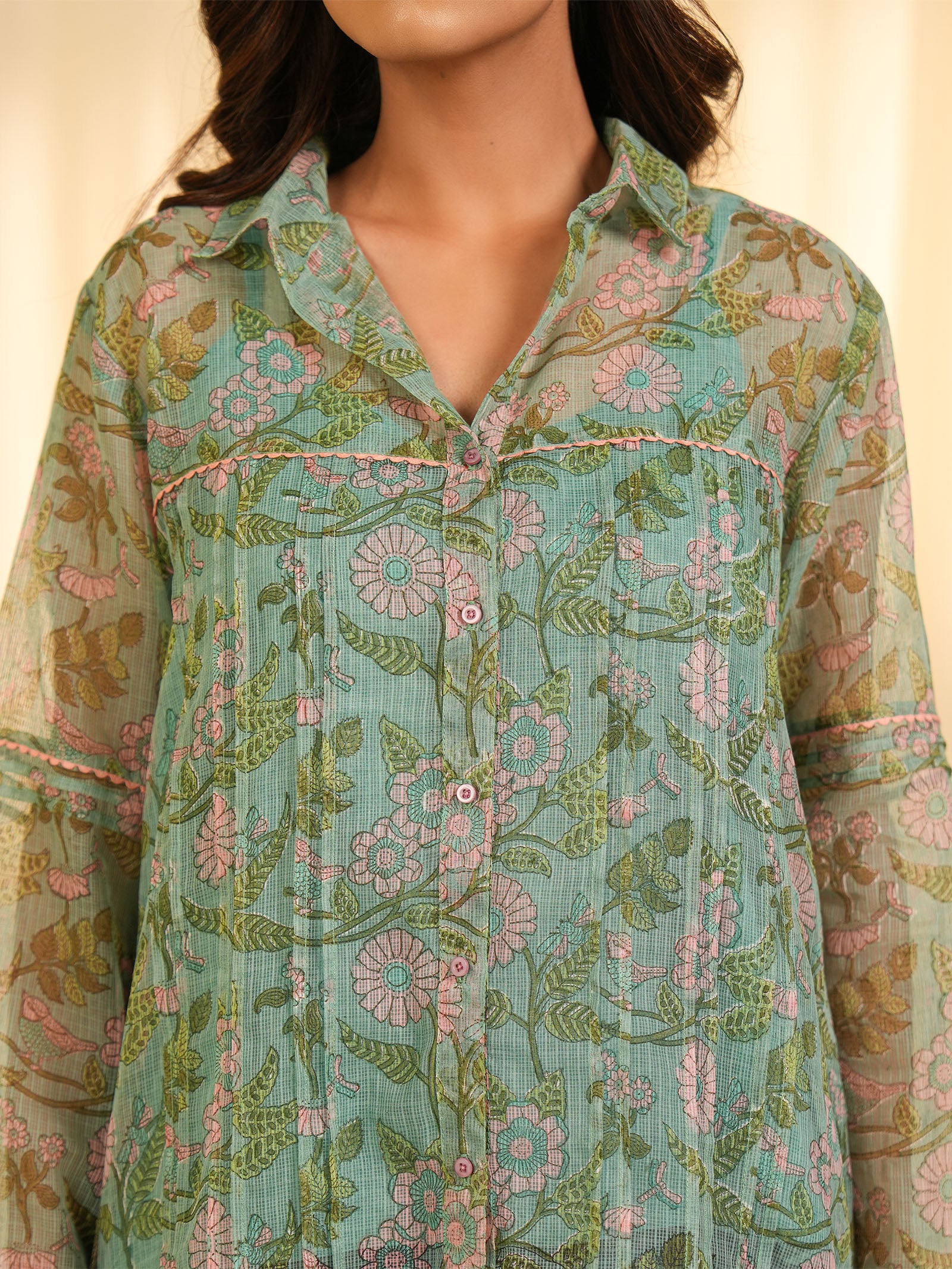 Marais Bloom Kota Doria Shirt (Set of 2)