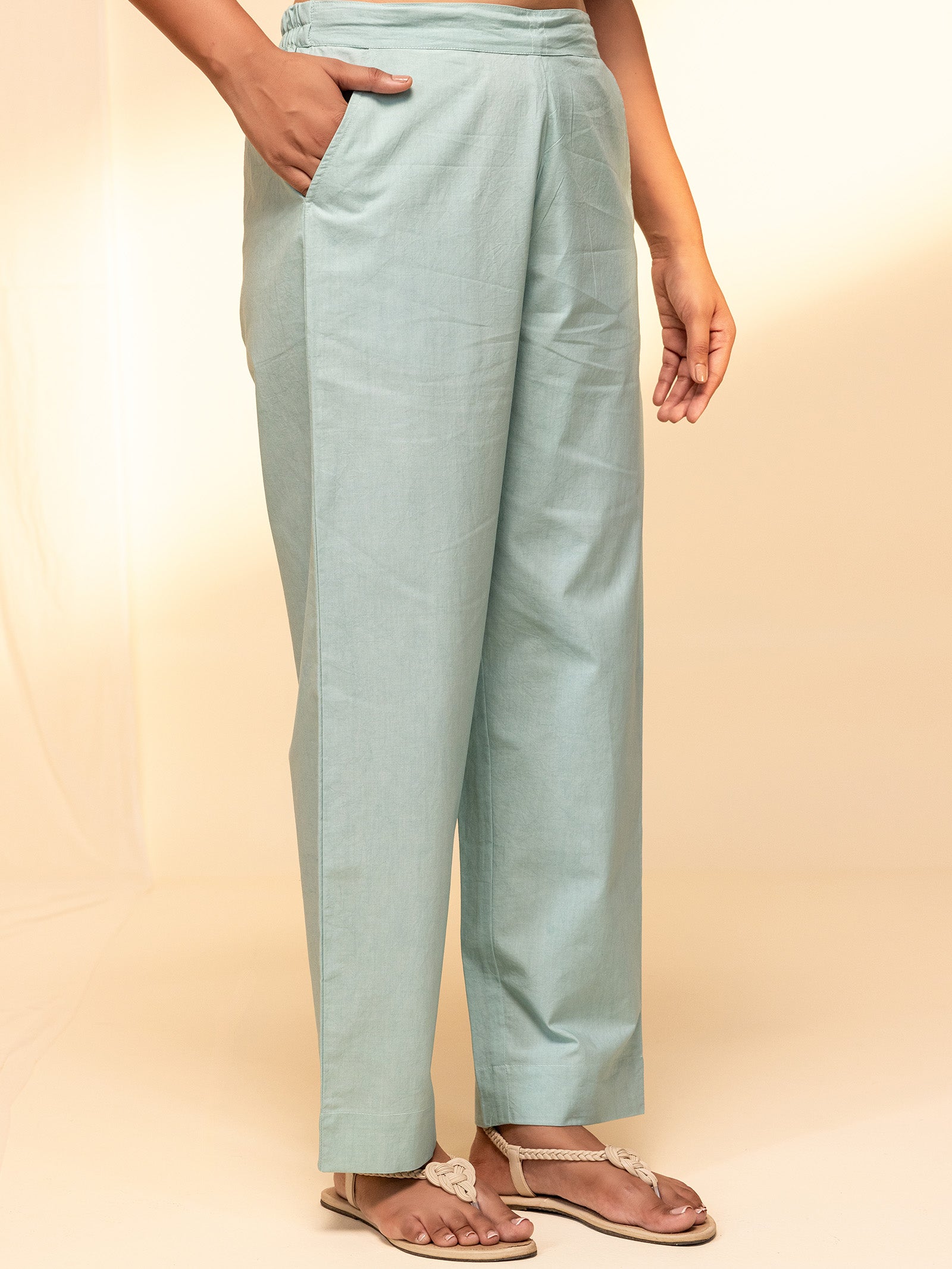 Marigold Muse Cotton Straight Pant