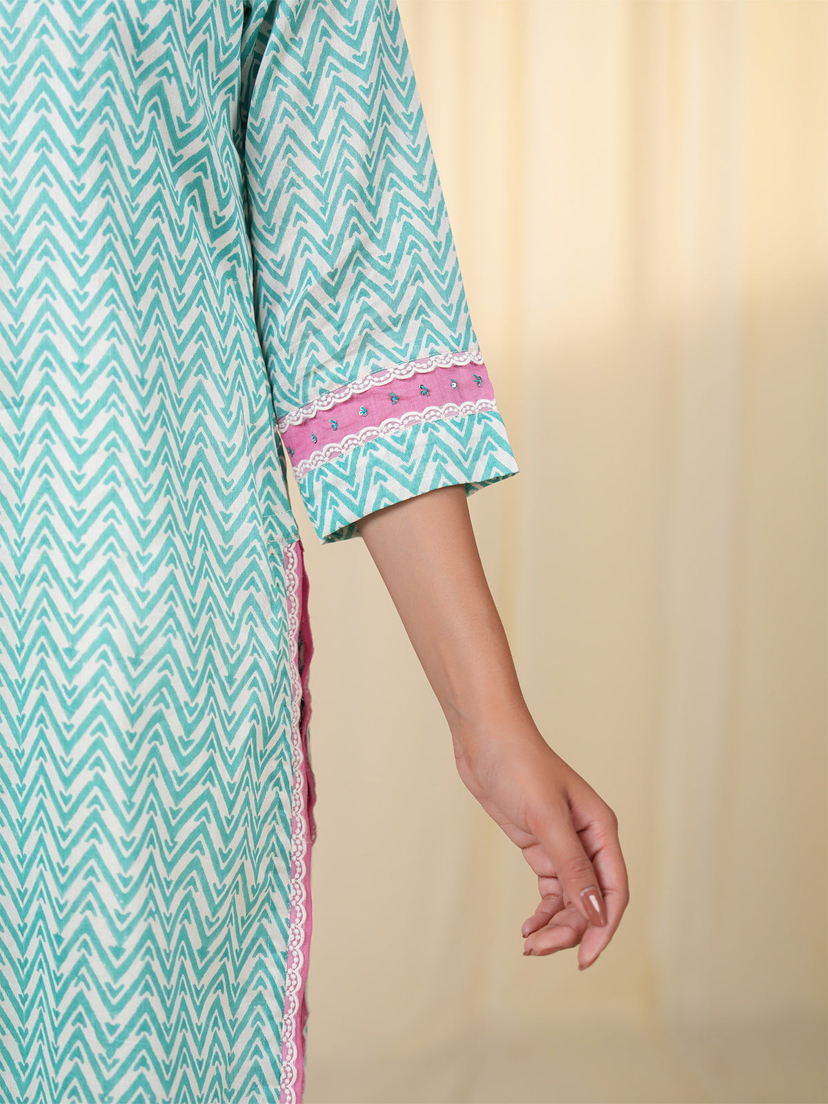 Mint Melody Chanderi Kurta