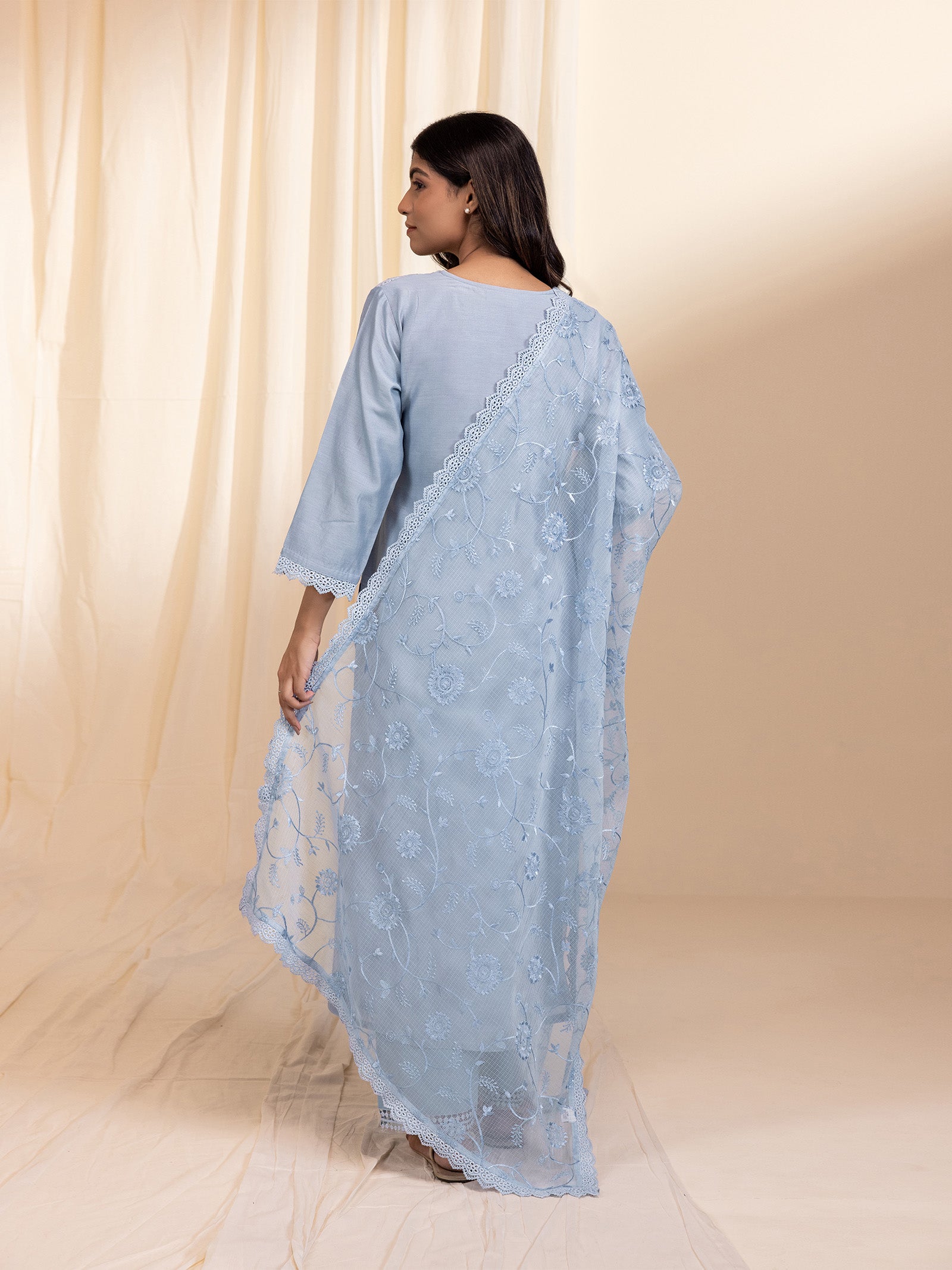 Mist Kota Doria Dupatta