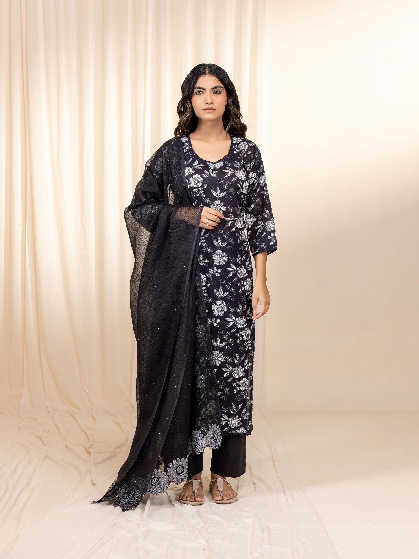 Moon Night Voile Kurta