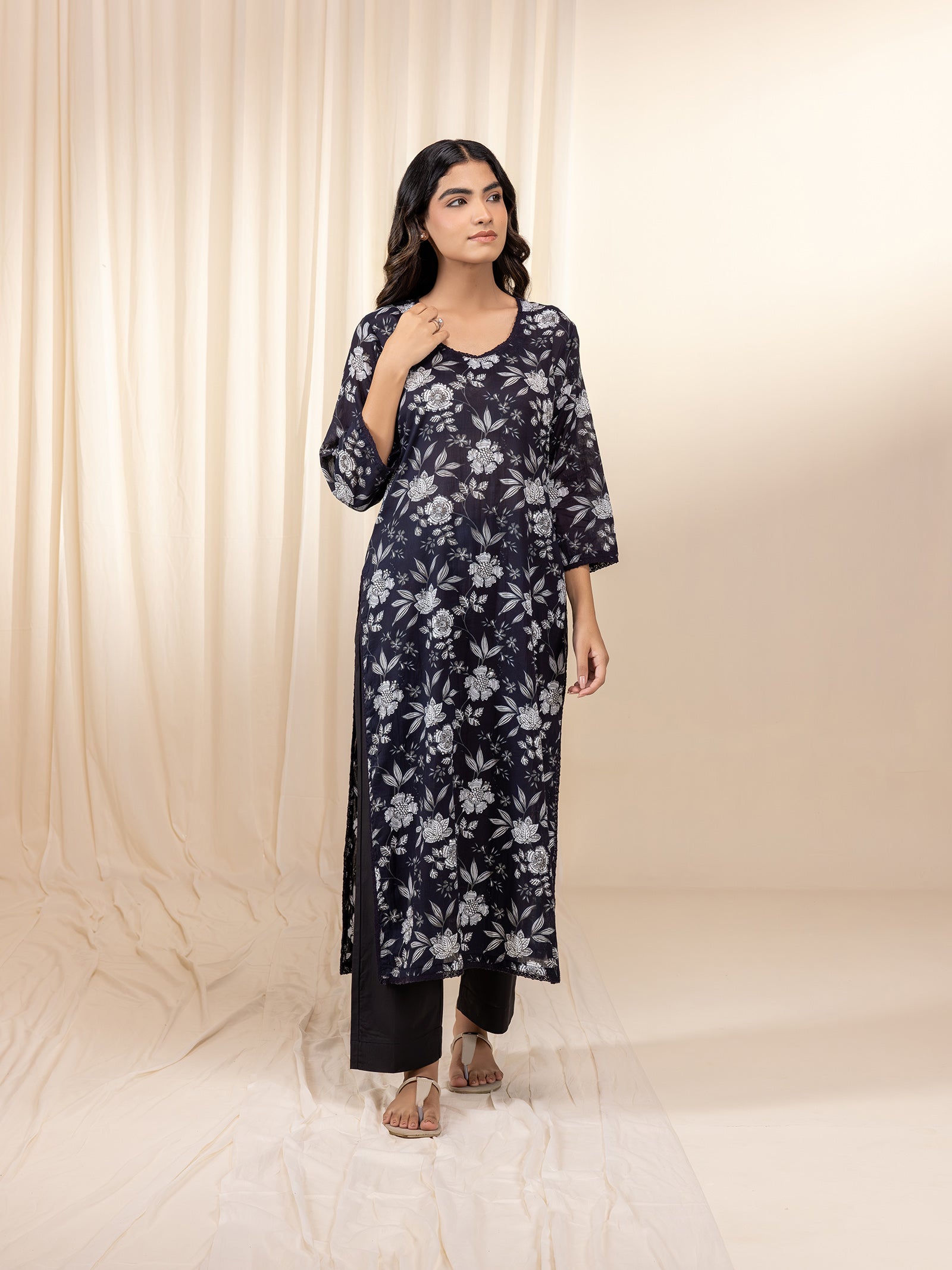 Moon Night Voile Kurta
