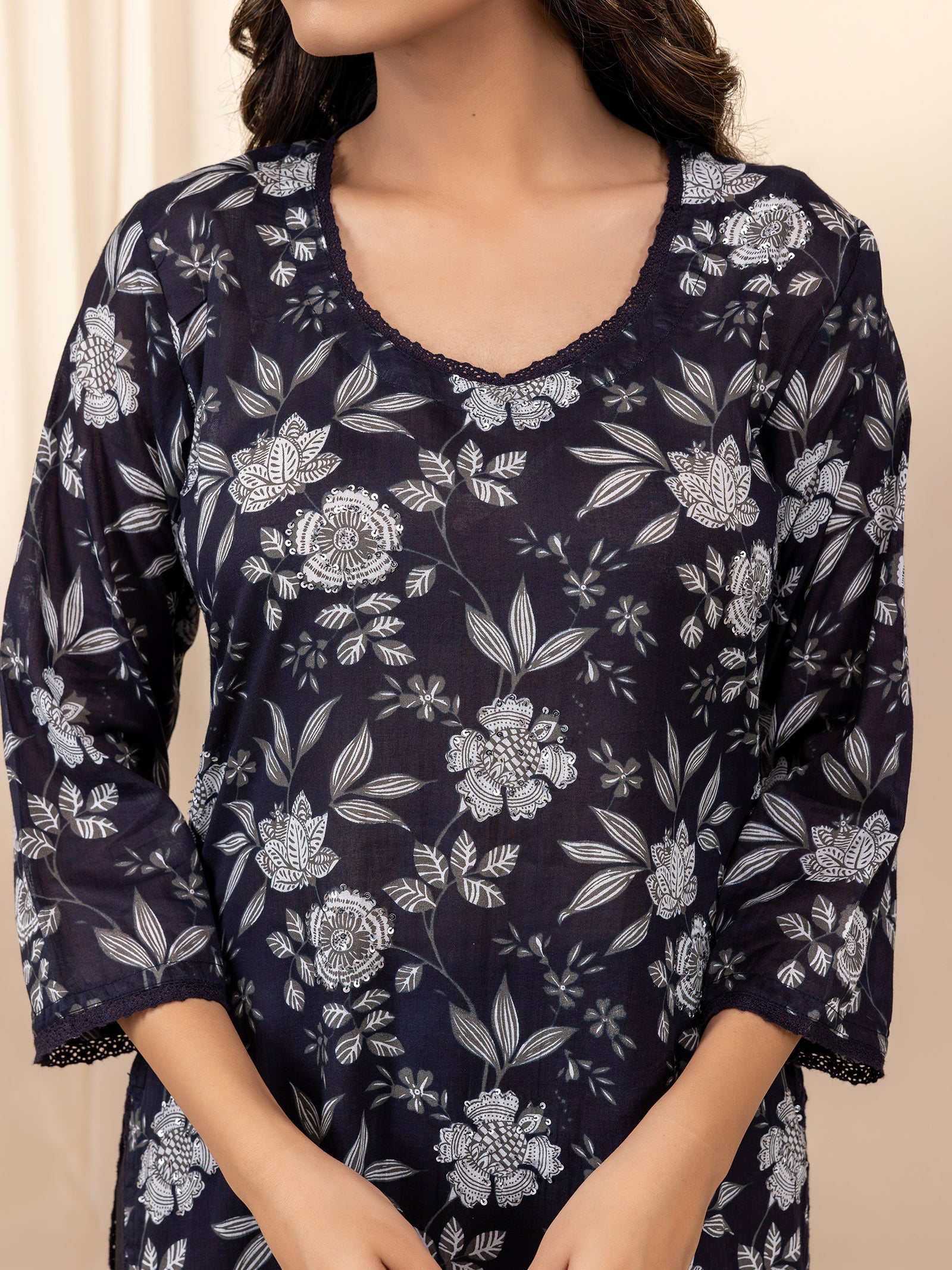 Moon Night Voile Kurta