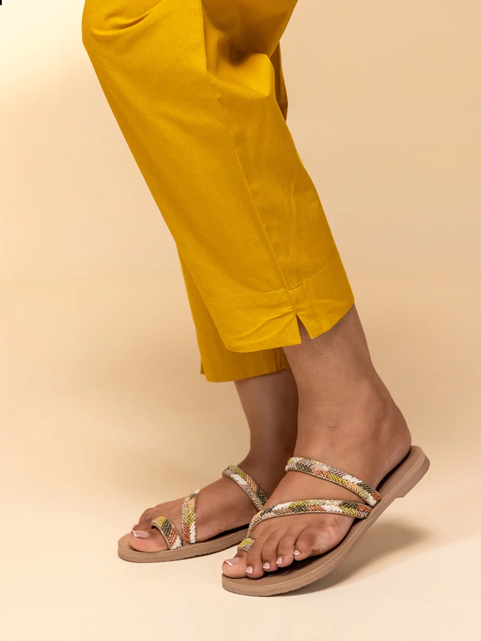 Mustard Melody Viscose Cotton Seriously Short Pants