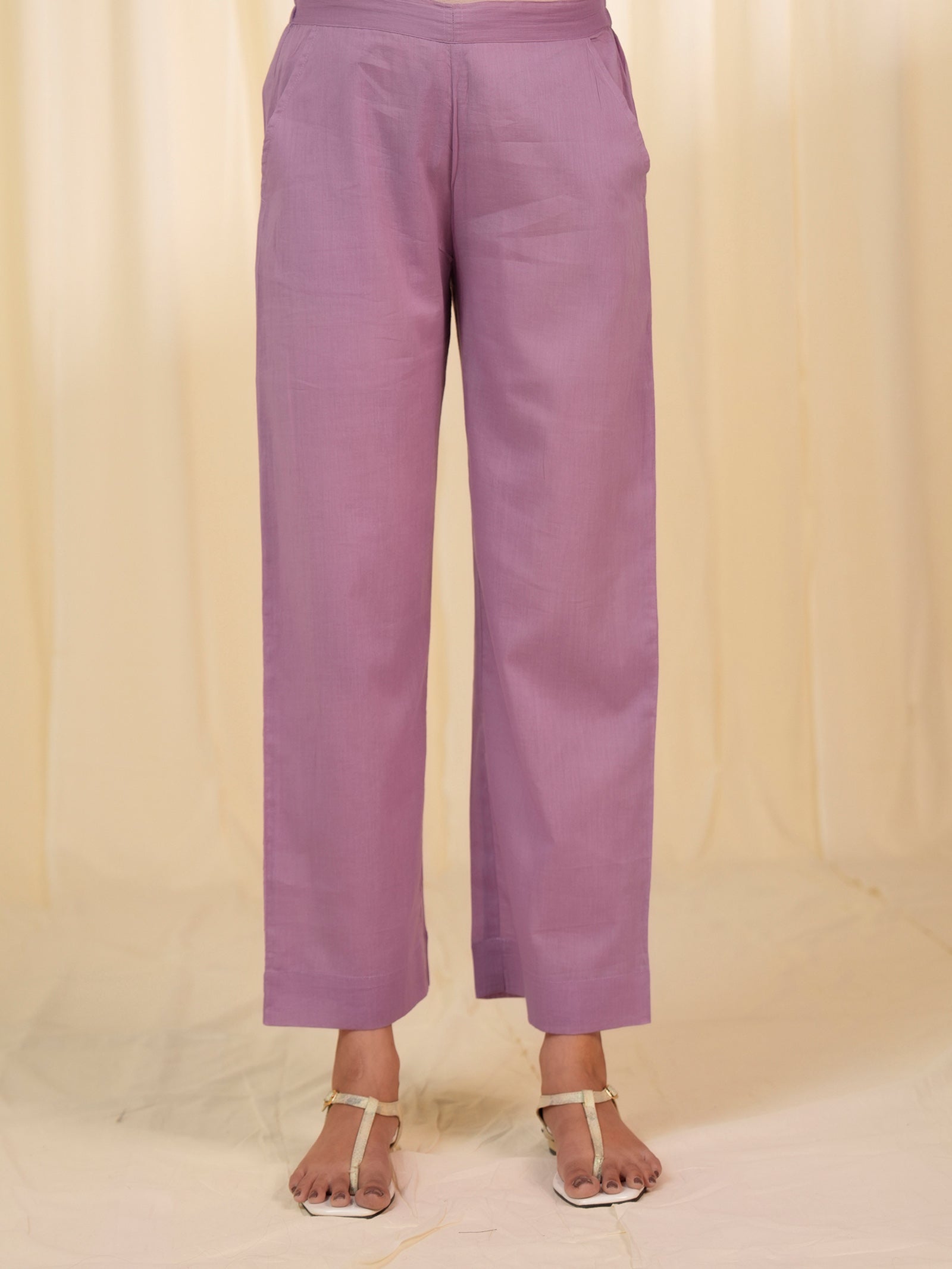 Mystic Vines Voile Straight Pants