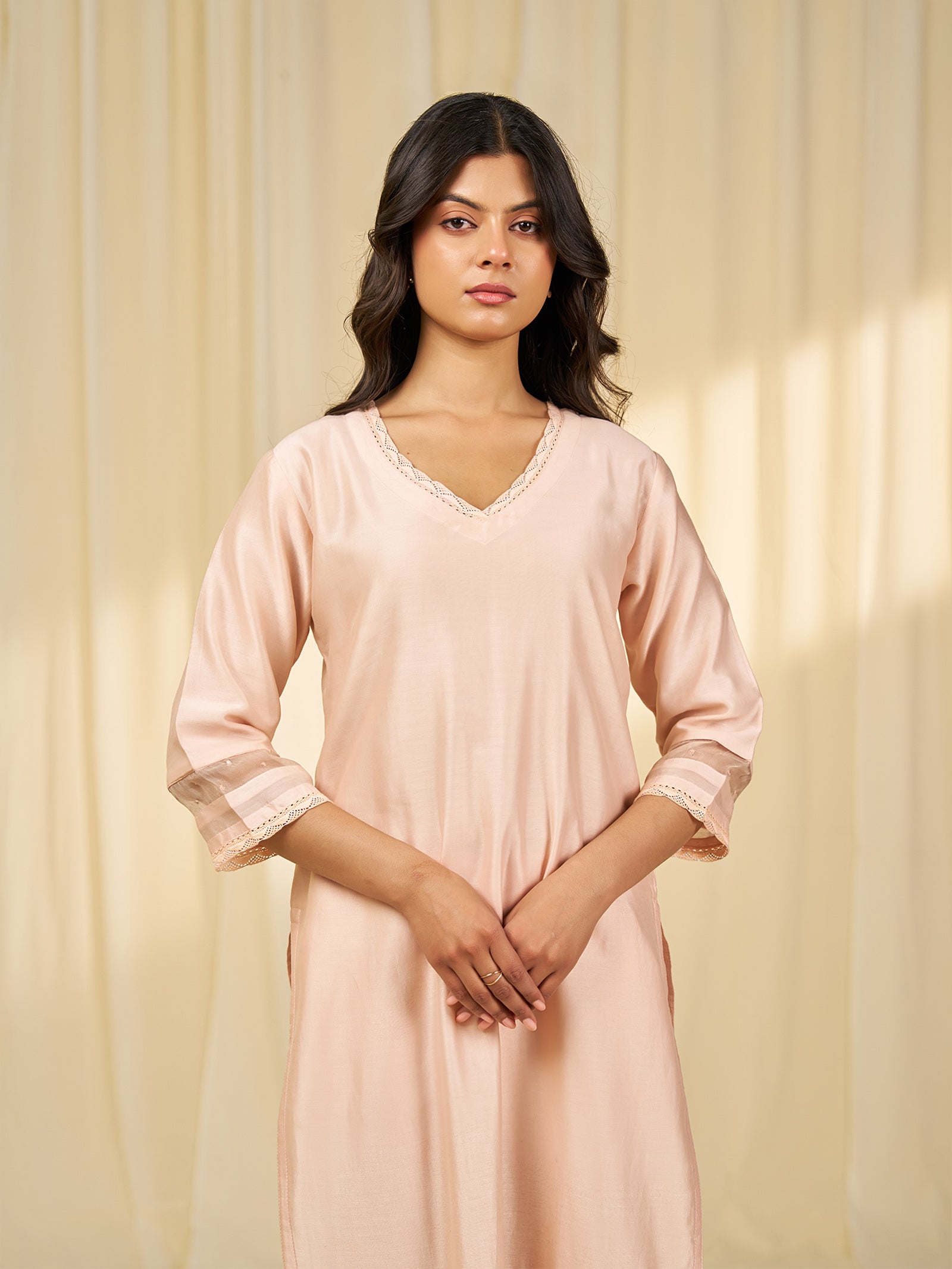 Naturals Blush Chanderi Kurta