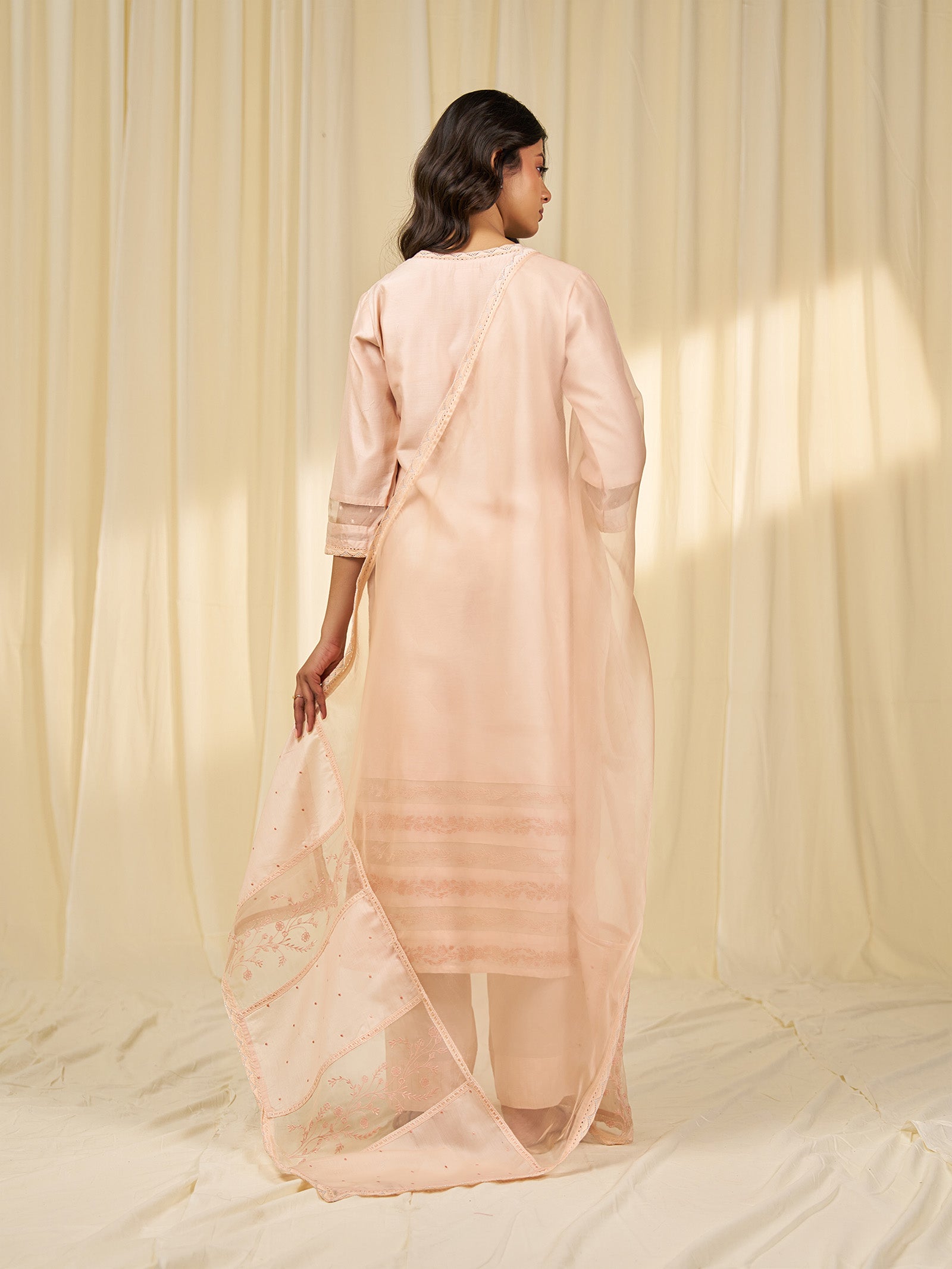 Naturals Blush Organza Dupatta