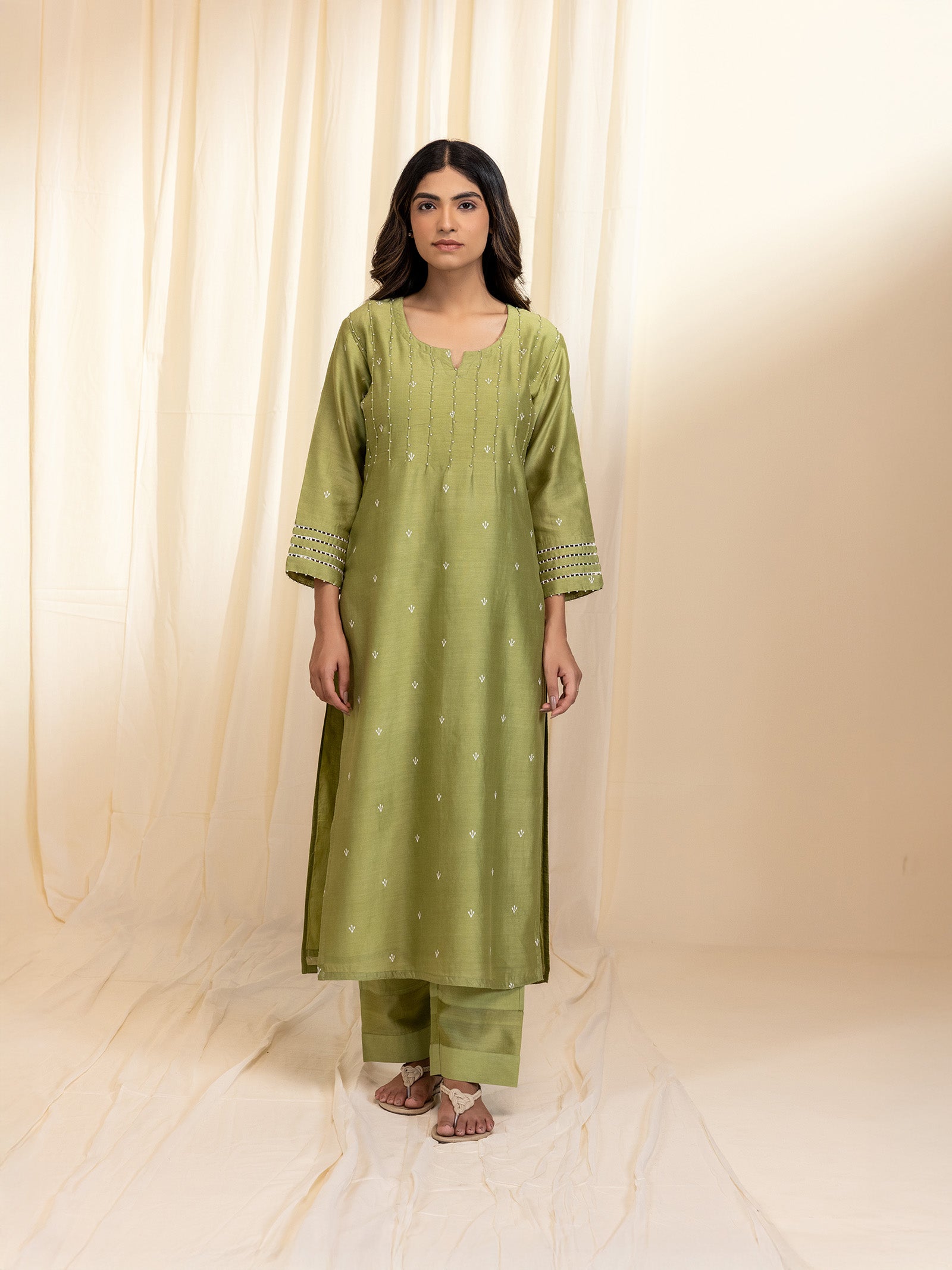 Nawabi Bagh Chanderi Kurta