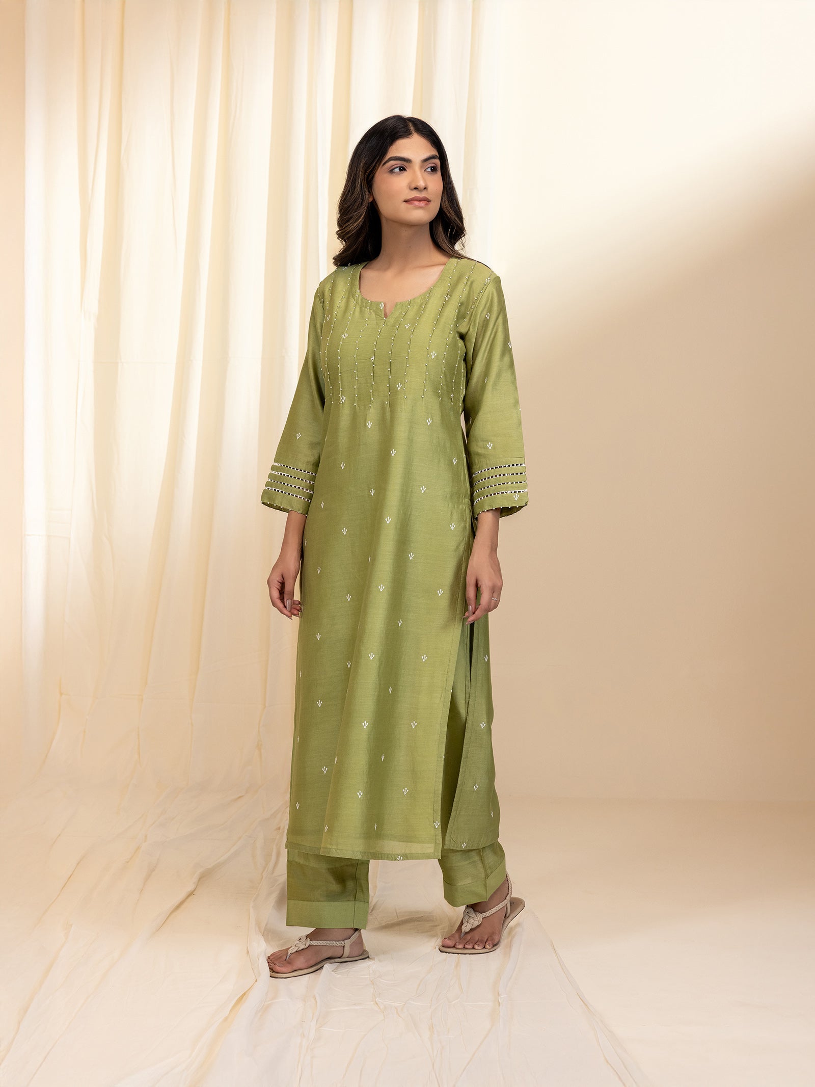 Nawabi Bagh Chanderi Kurta