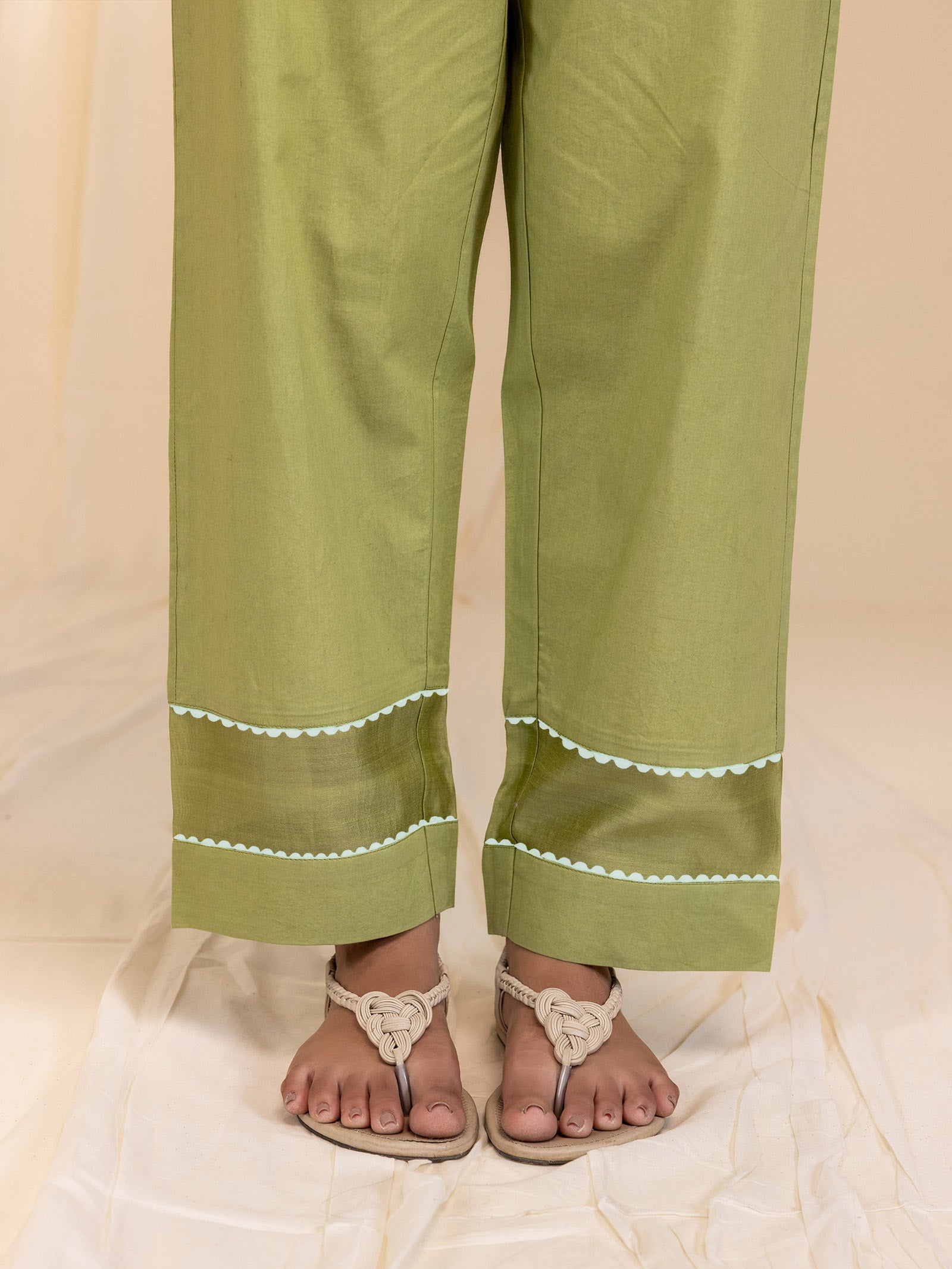 Nawabi Bagh Cotton Straight Pants