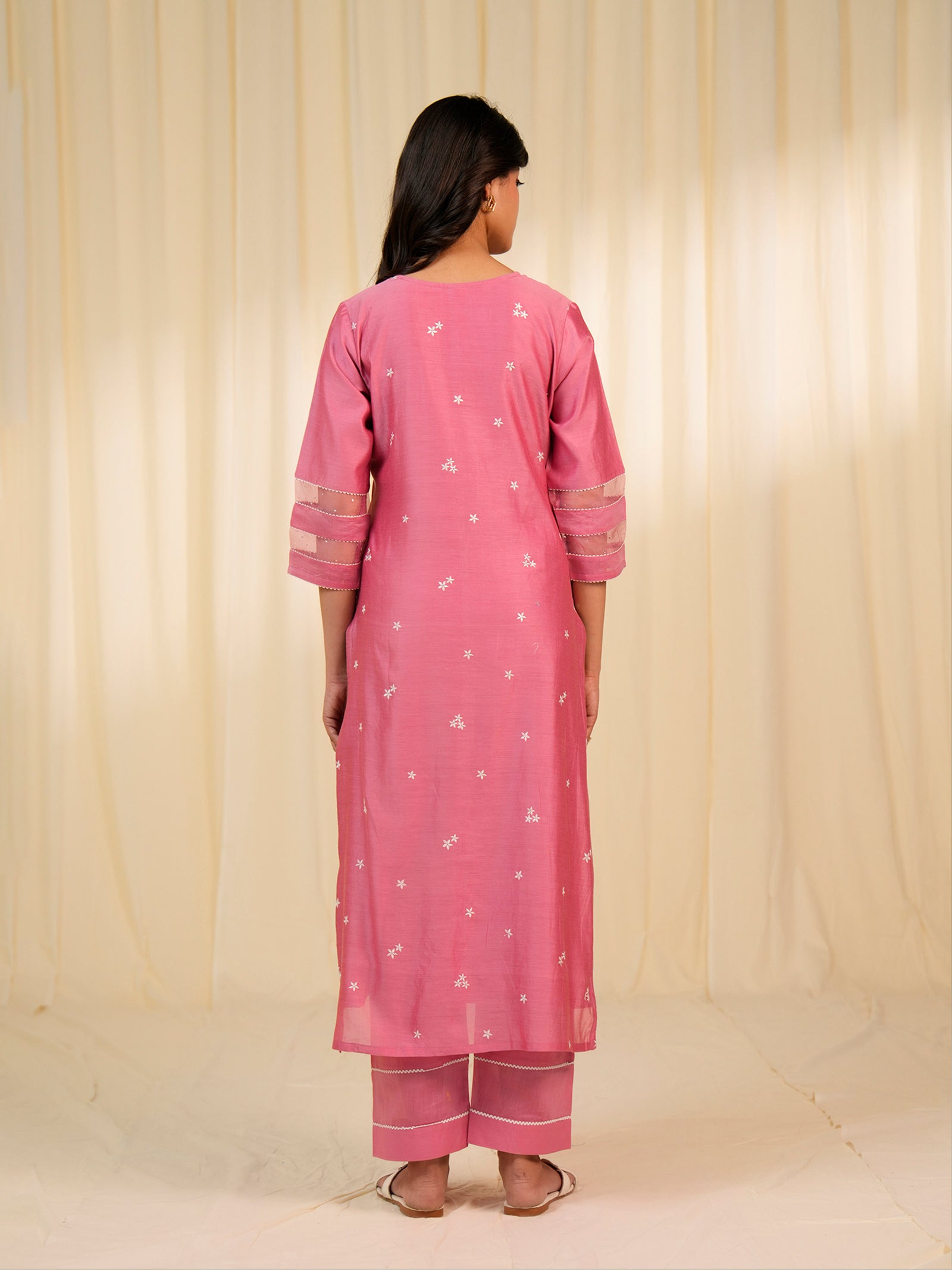 Nawabi Bahar Chanderi Kurta
