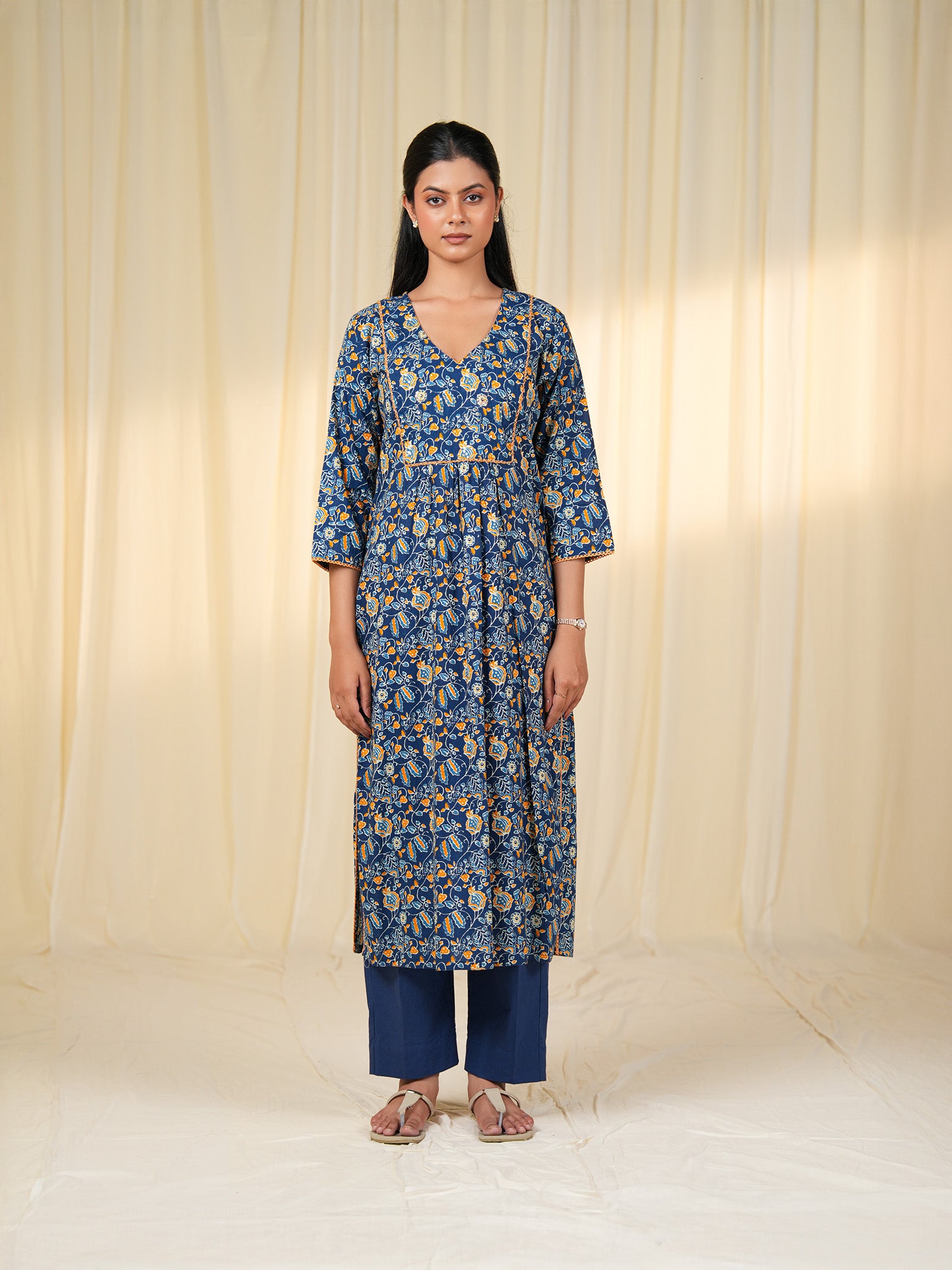 Neel Keshri Cotton Kurta