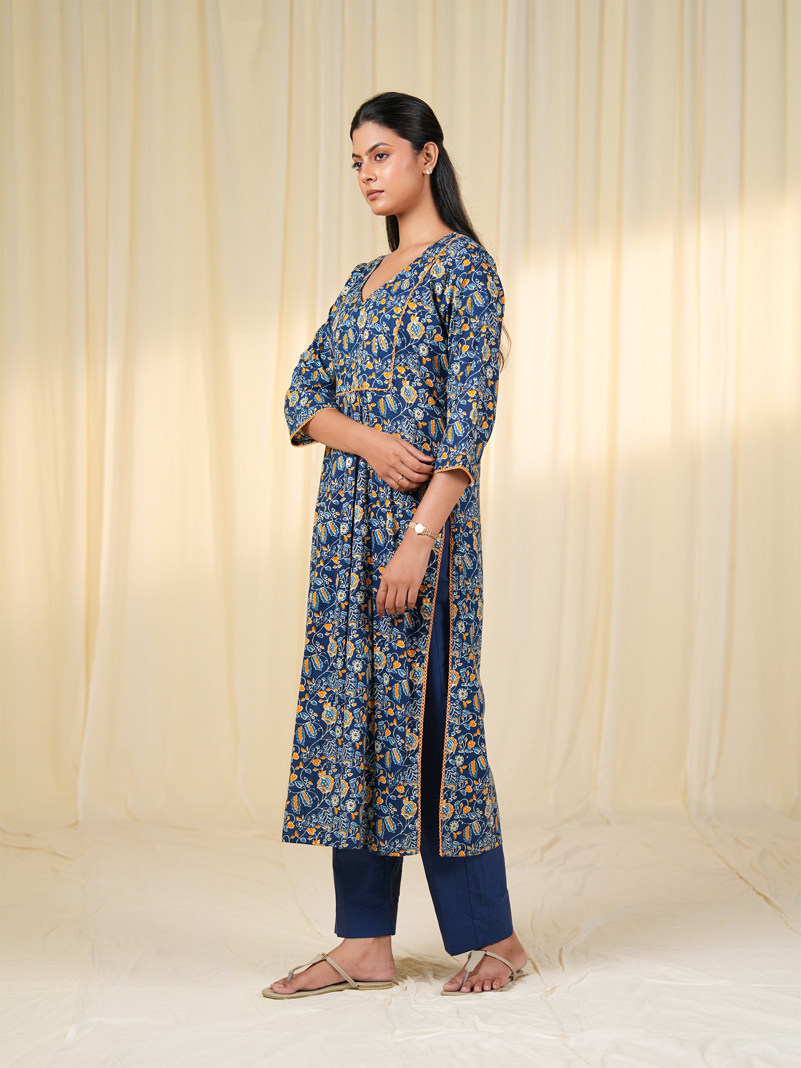 Neel Keshri Cotton Kurta