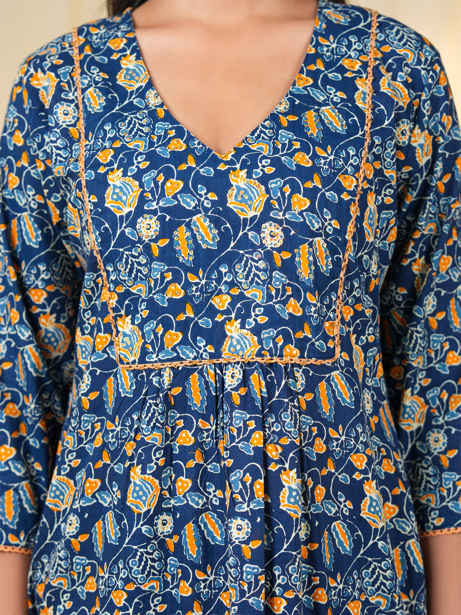Neel Keshri Cotton Kurta