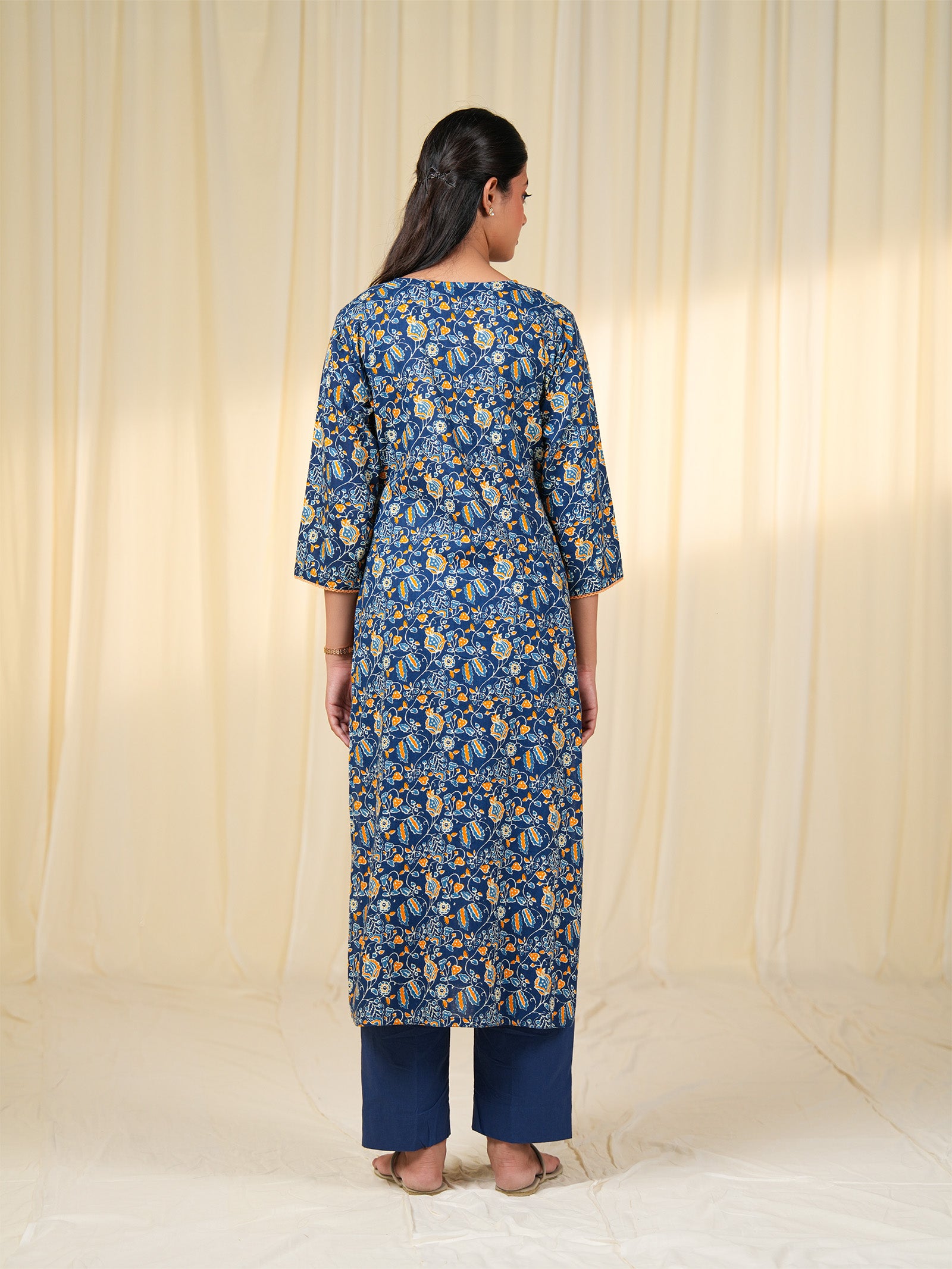 Neel Keshri Cotton Kurta