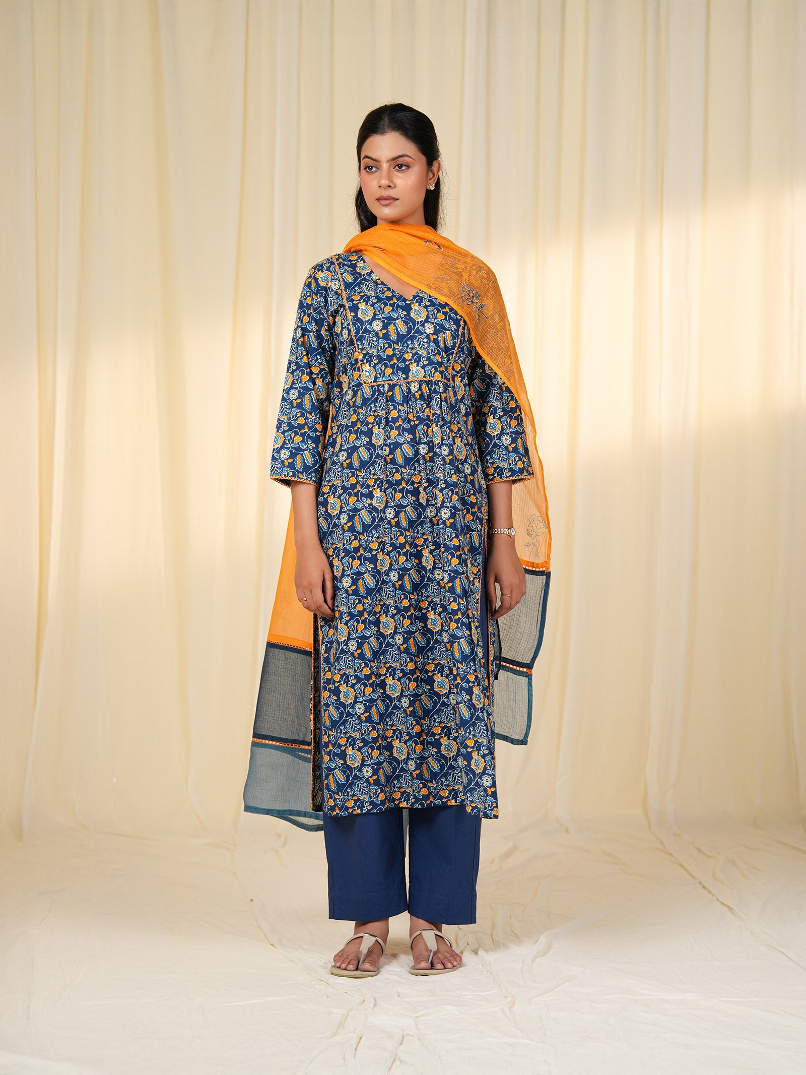 Neel Keshri Cotton Kurta